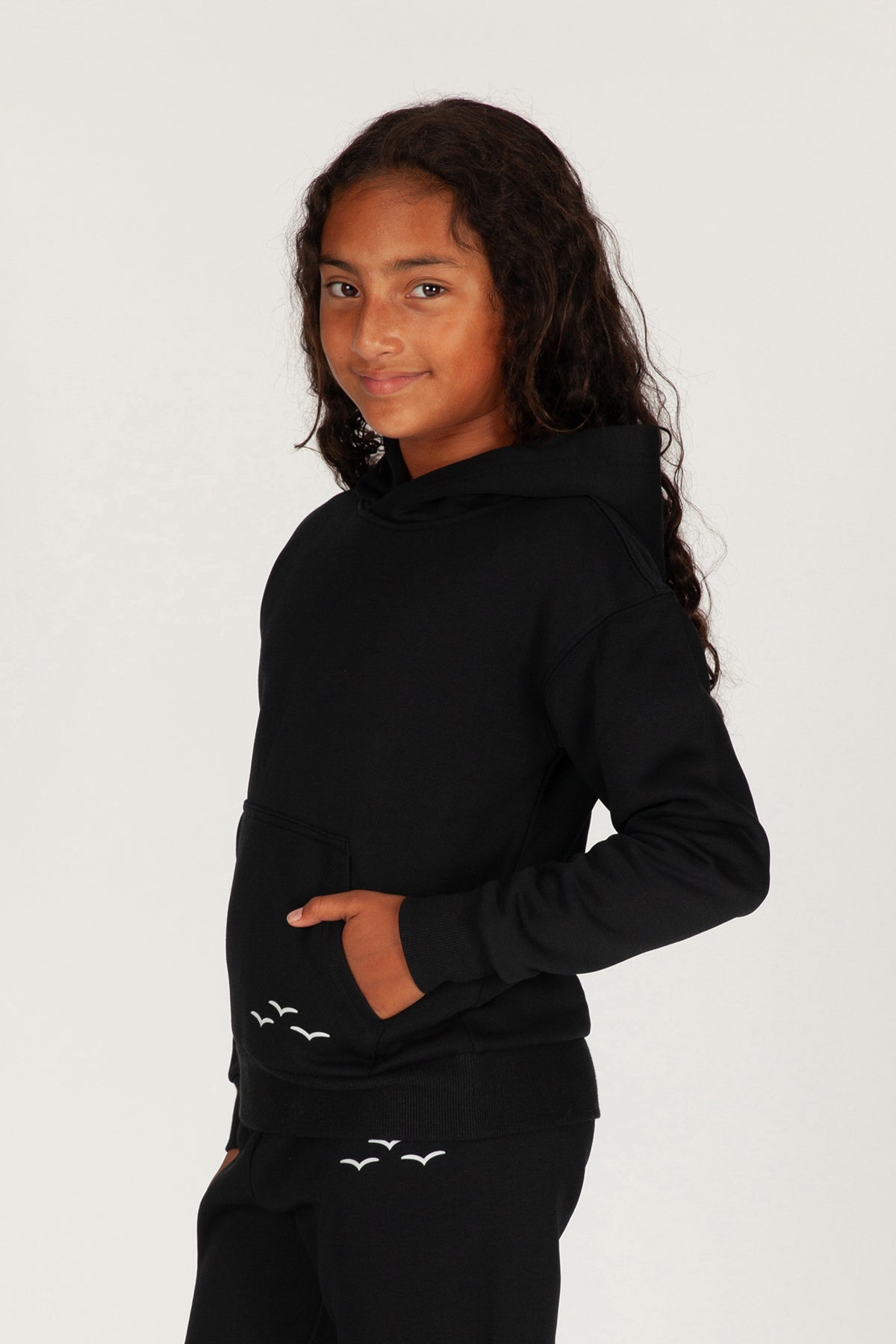 Kids Cooper hoodie in black