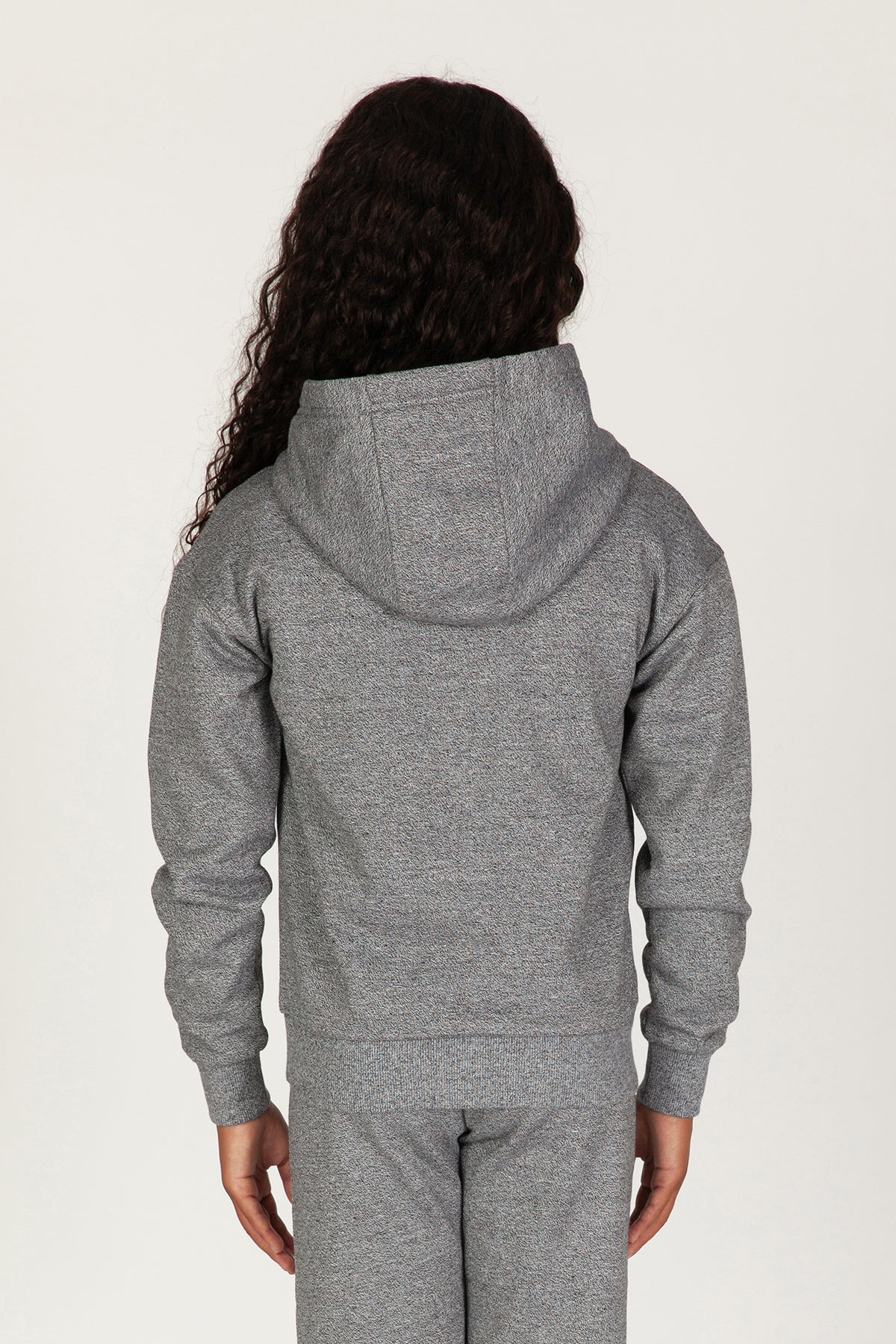 Kids Cooper fleece hoodie in granite