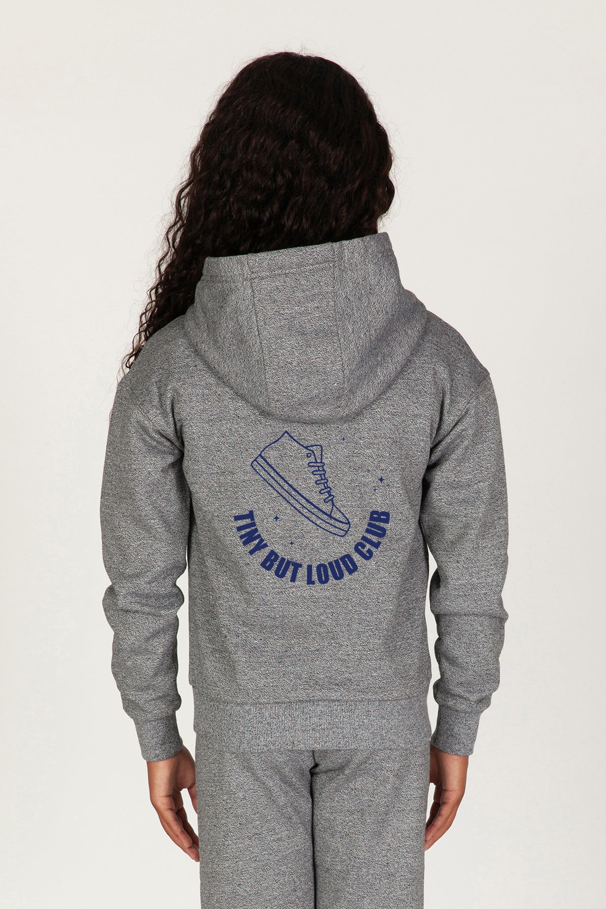Tiny but Loud Club Kids Hoodie in granite