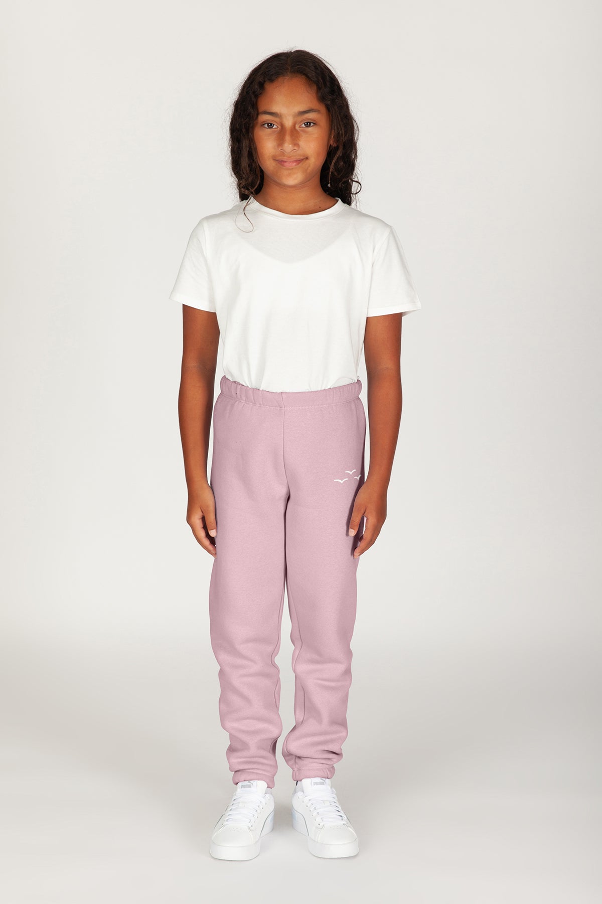Niki Kids fleece sweatpants in rose