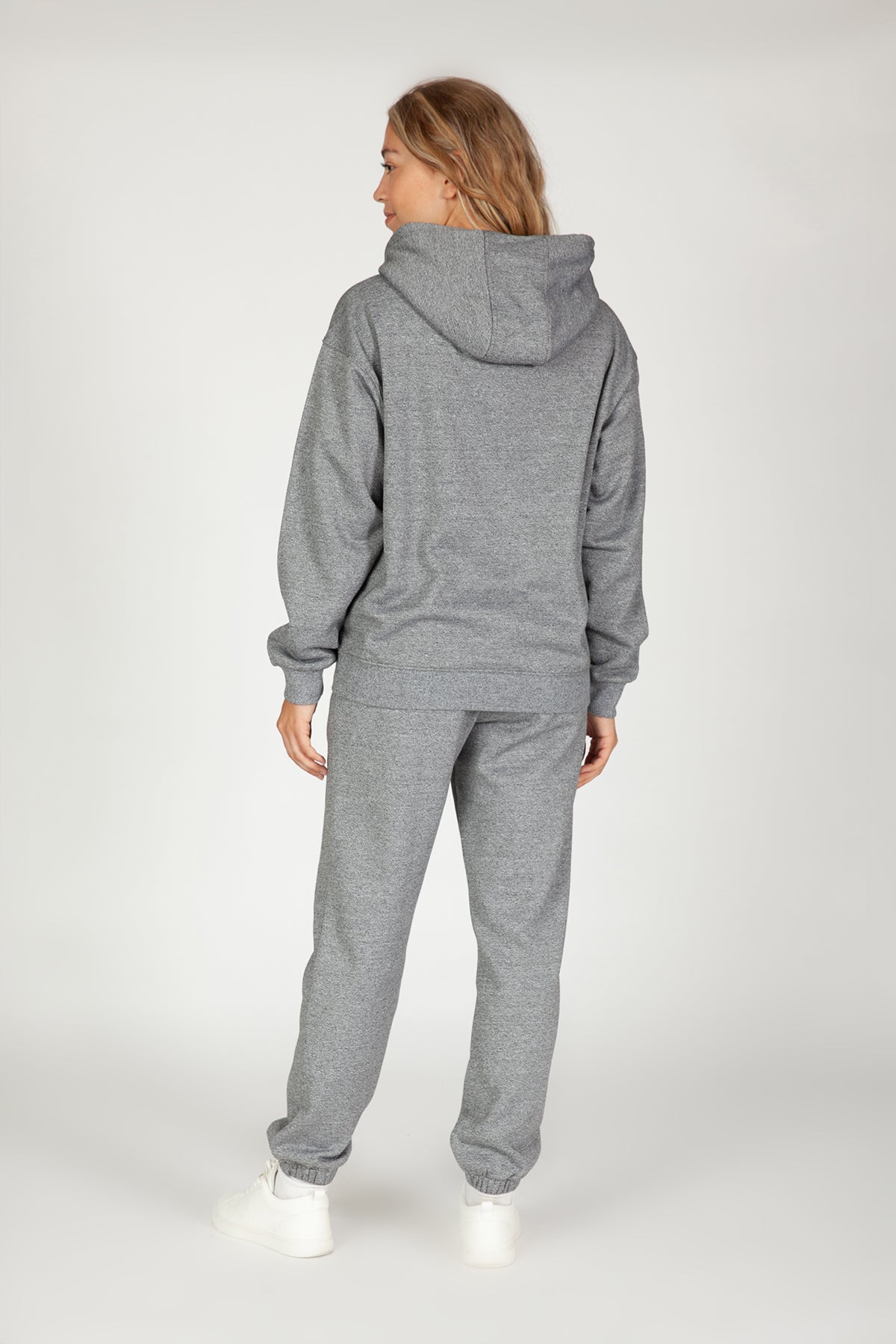 Women’s premium fleece relaxed tracksuit in granite