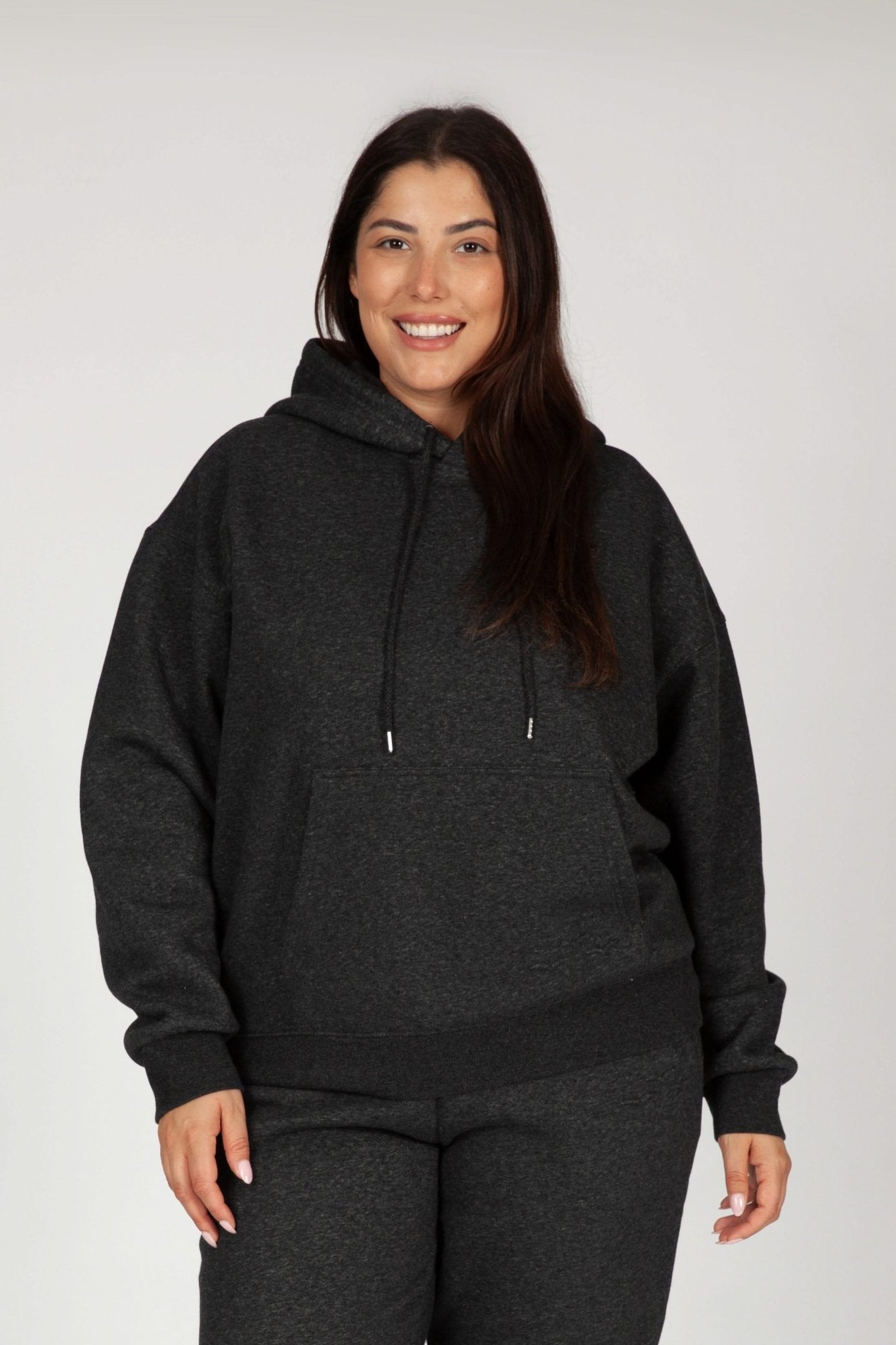 Heather Grey Animal Tie Hoodie main image 0