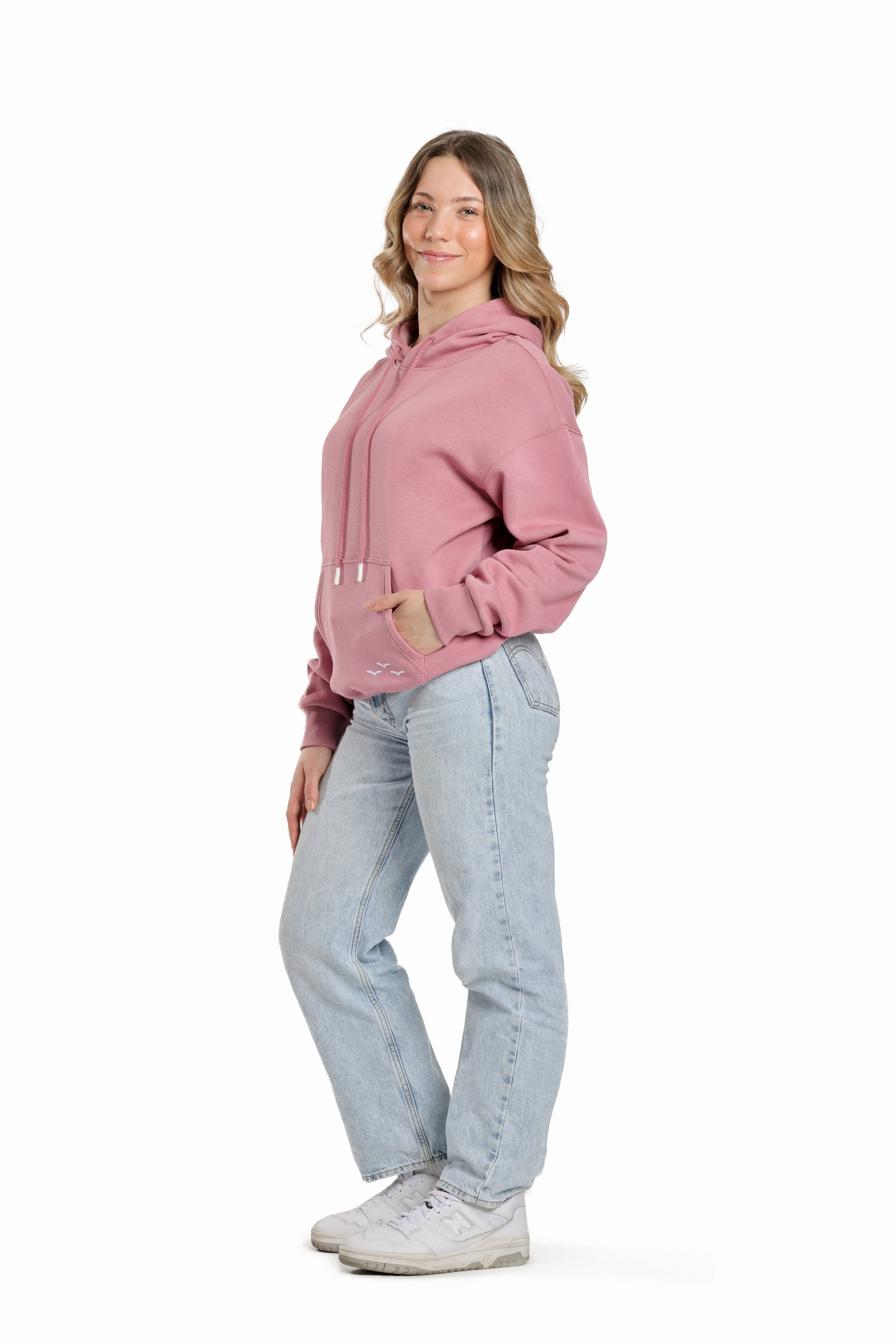 Chlo Relaxed Fit Hoodie in orchid pink