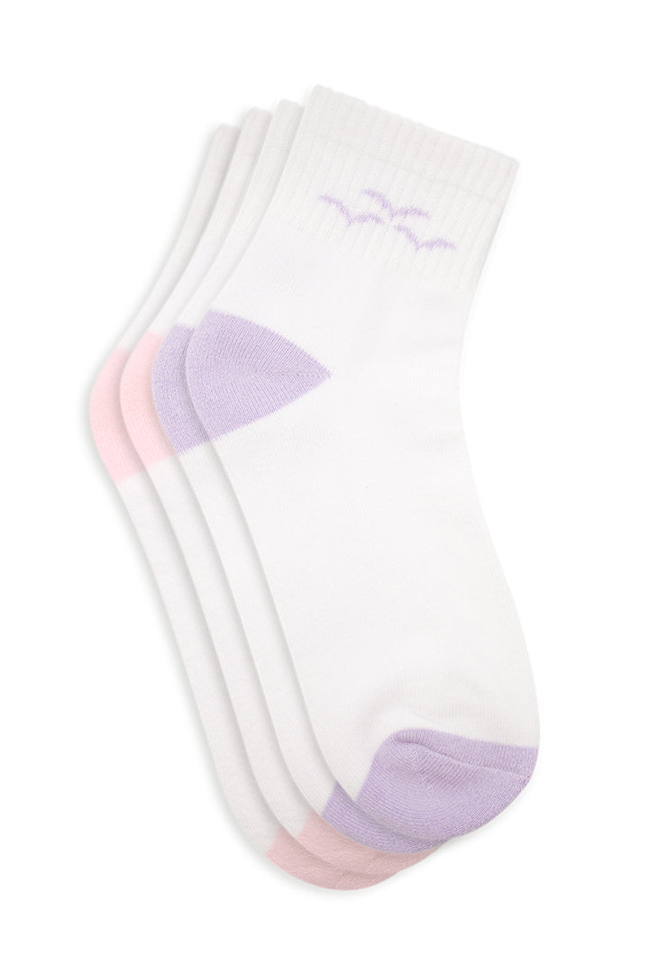 Lazy 2-Pack ankle socks orchid-bubblegum combo