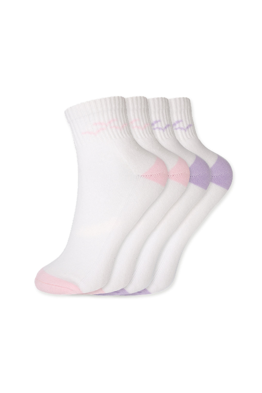 Lazy 2-Pack ankle socks orchid-bubblegum combo