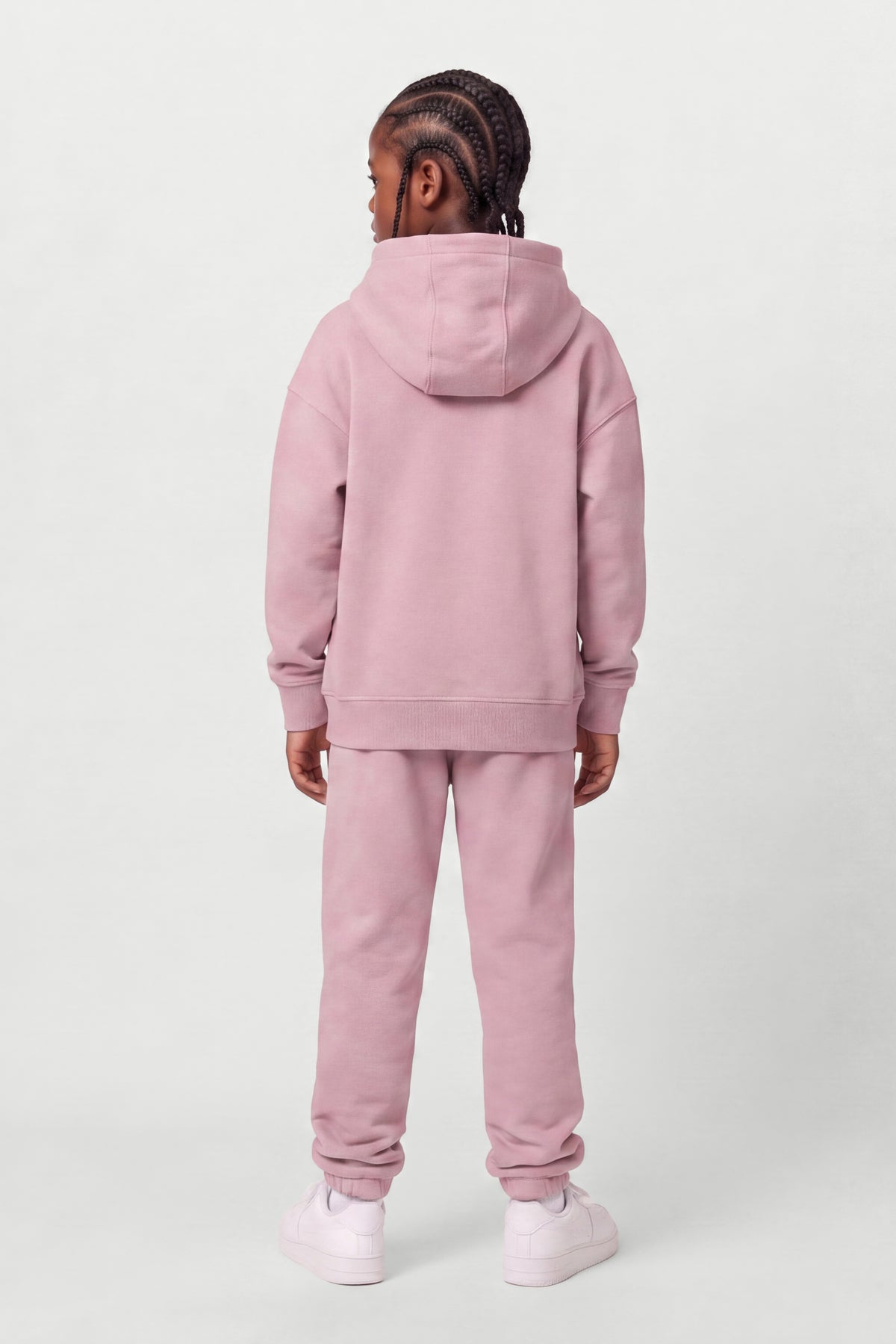 Kids Fleece Regular Fit Set in Rose
