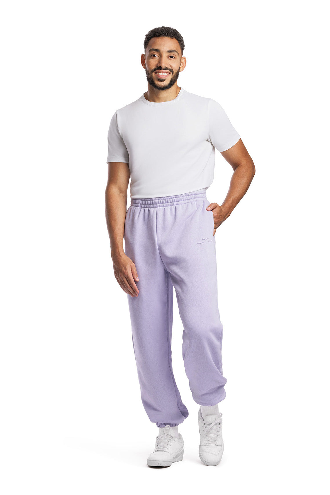 Men's premium fleece relaxed sweatpants in Lavender