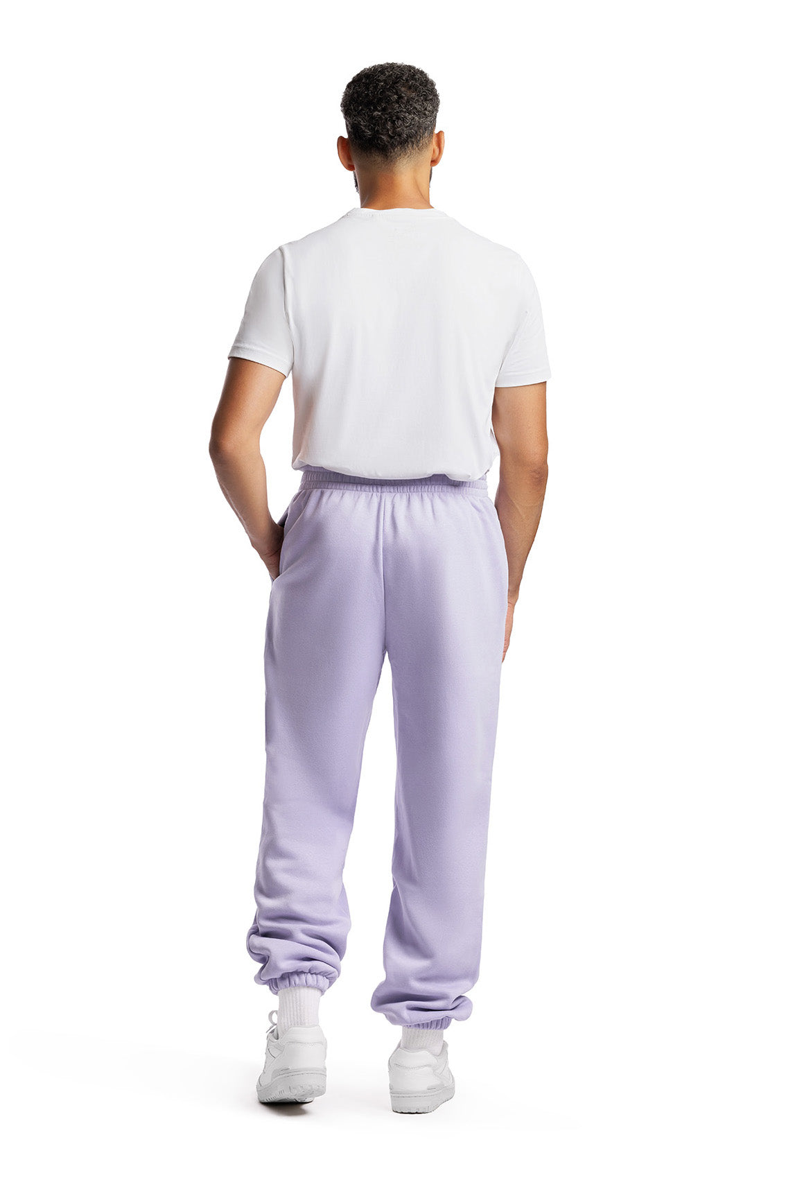 Men's premium fleece relaxed sweatpants in Lavender