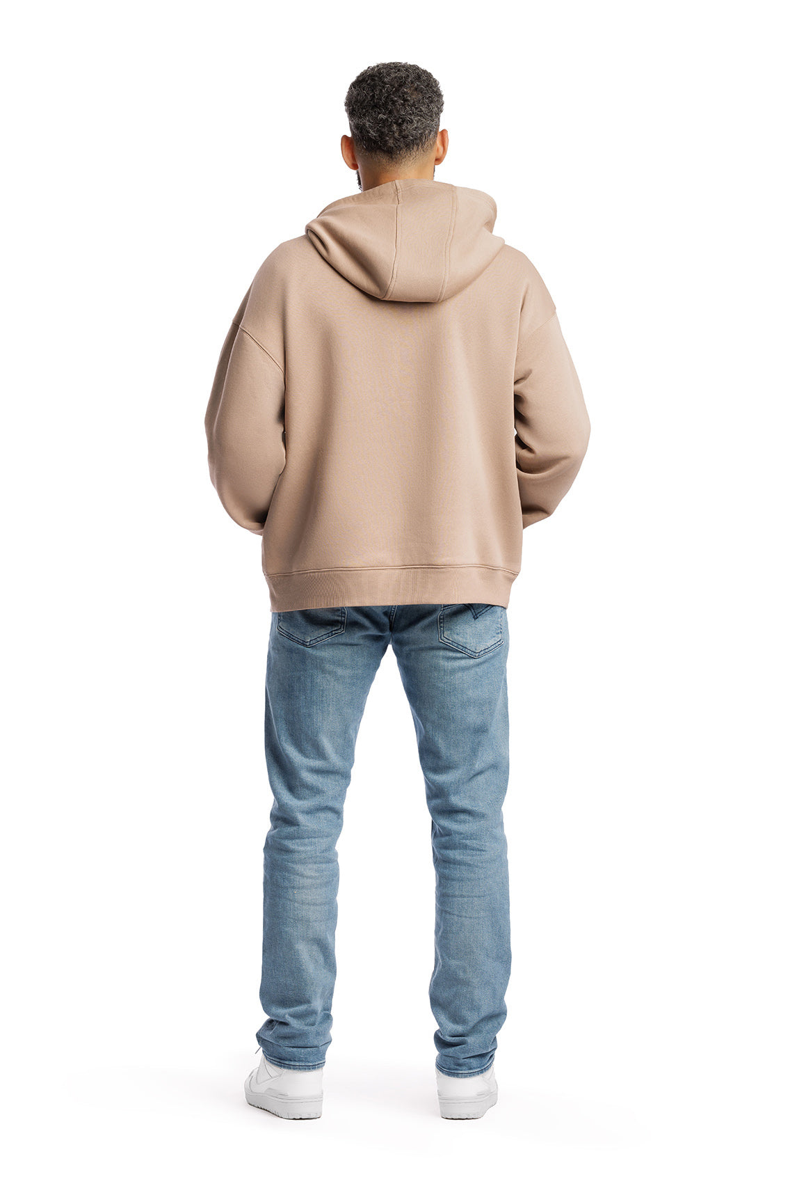 Men's Relaxed Fit Hoodie in Camel