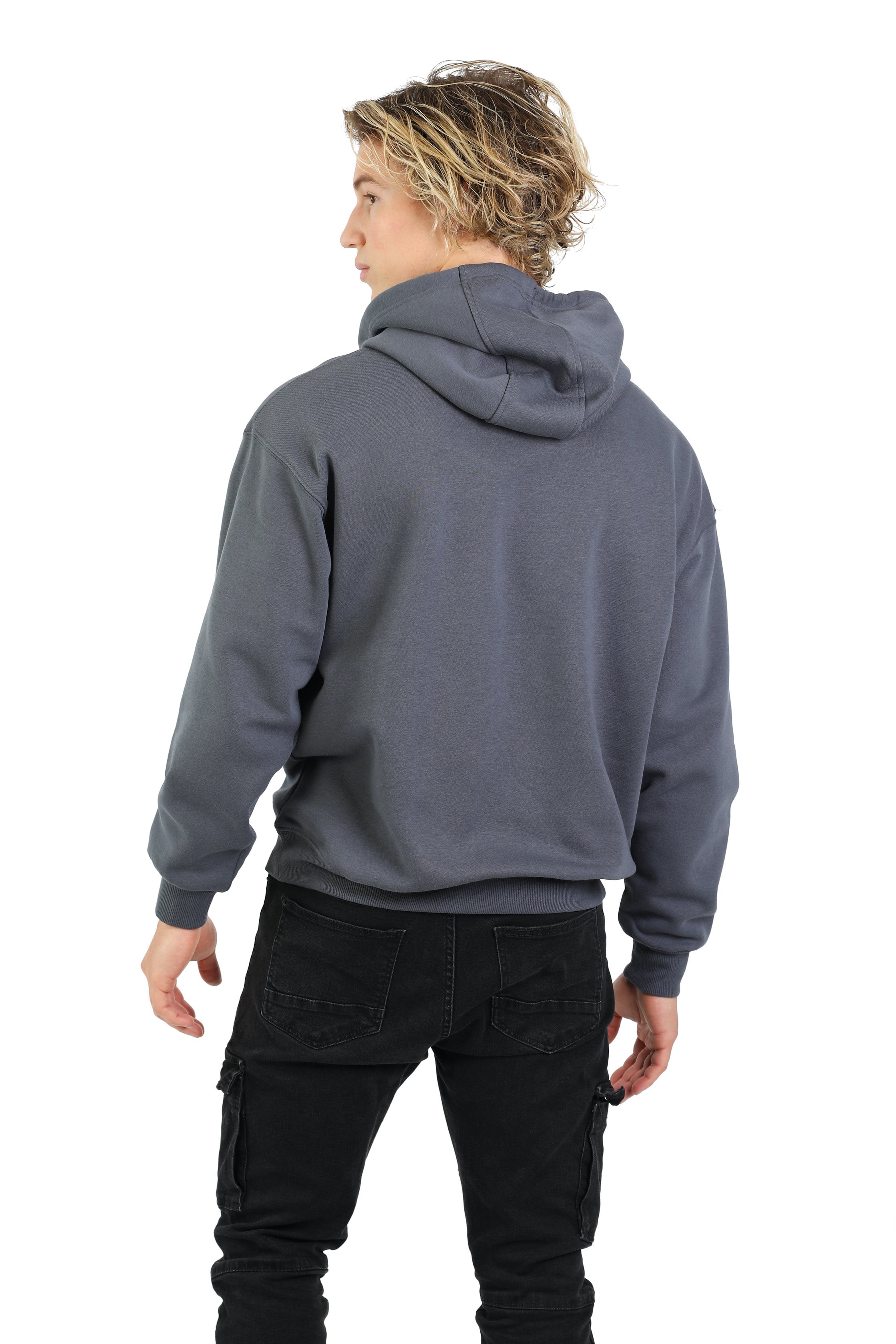 Cheeky relaxed hoodie in navy wash