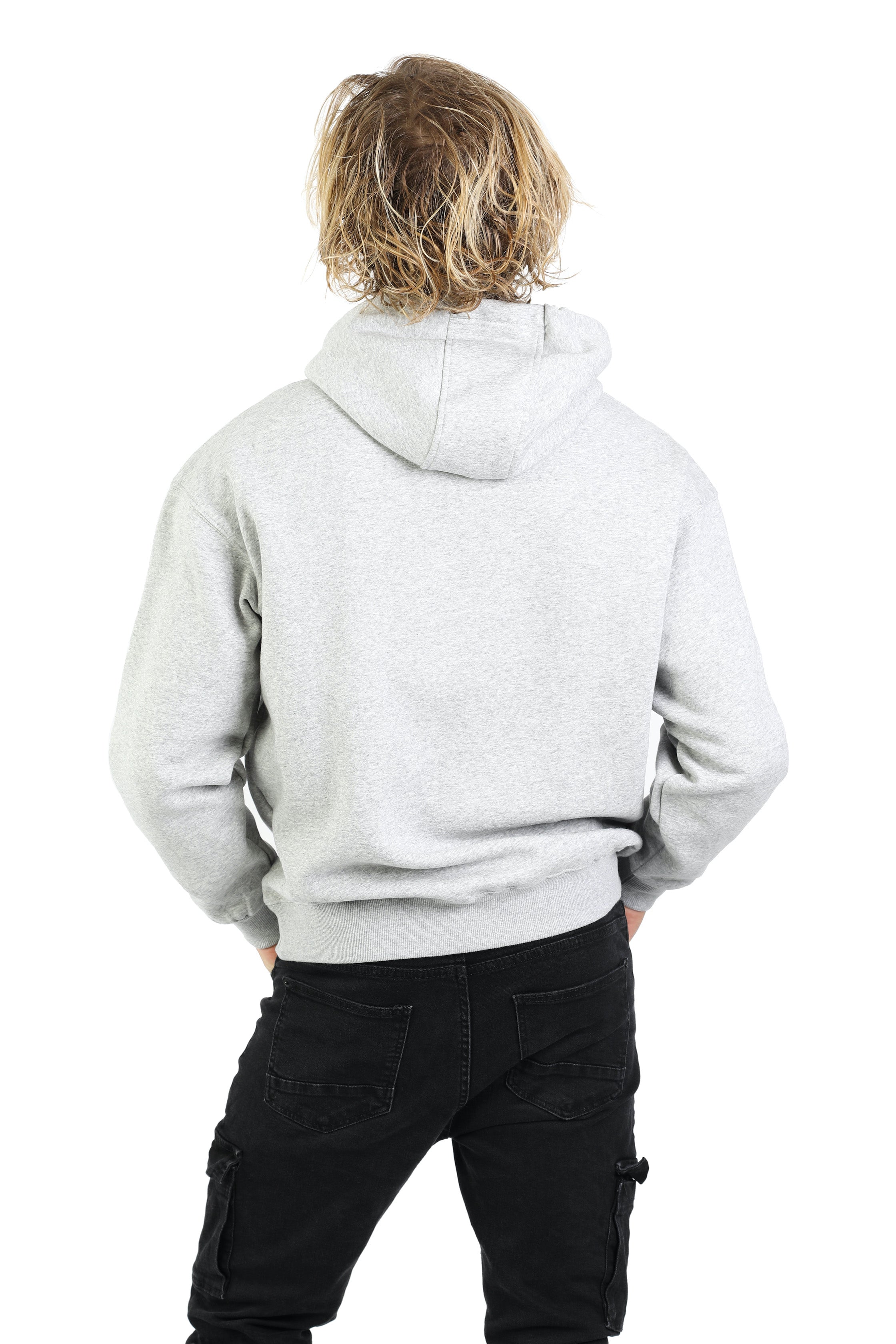 Cheeky relaxed hoodie in classic grey