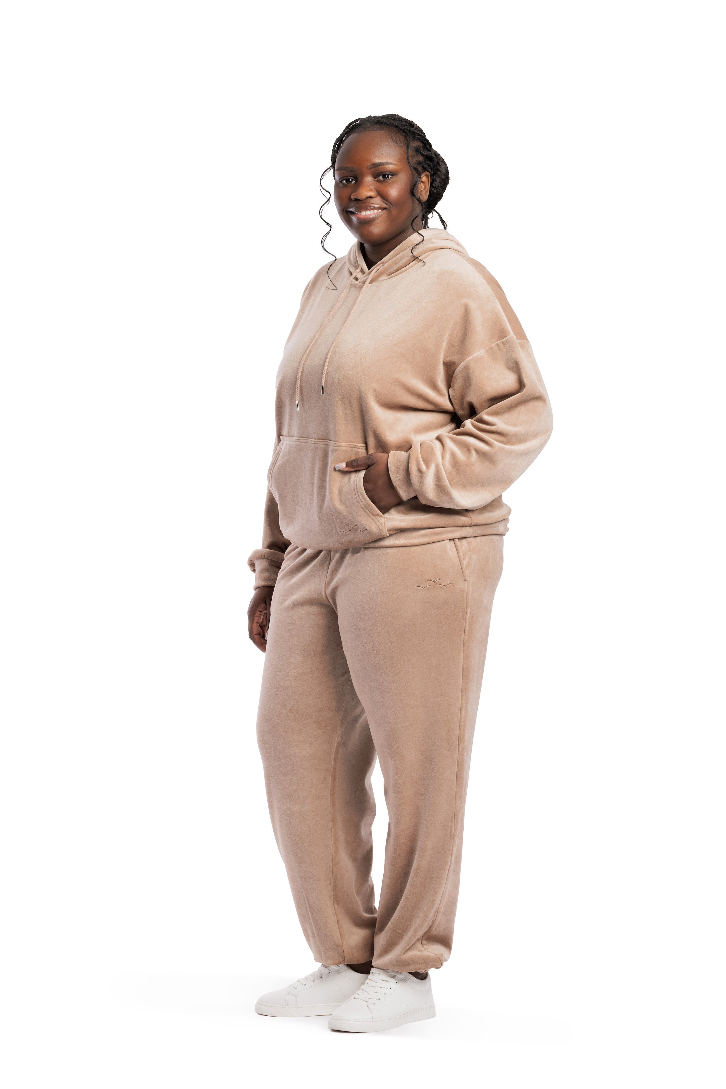 Women velour hot sale sweatsuit