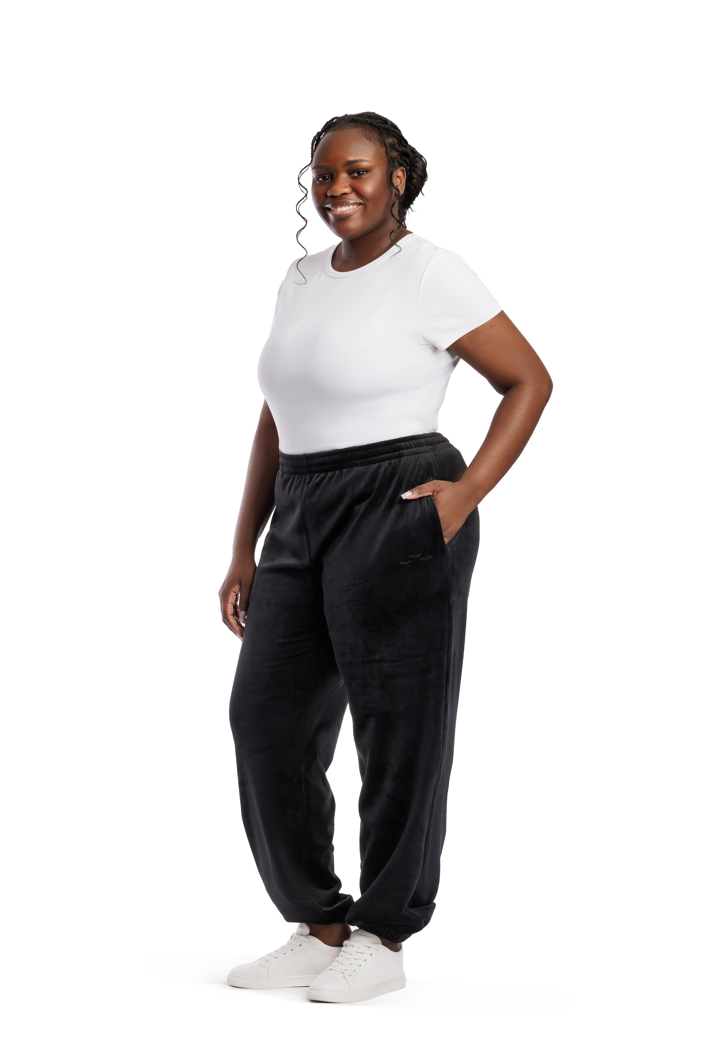 Plus size deals velour joggers