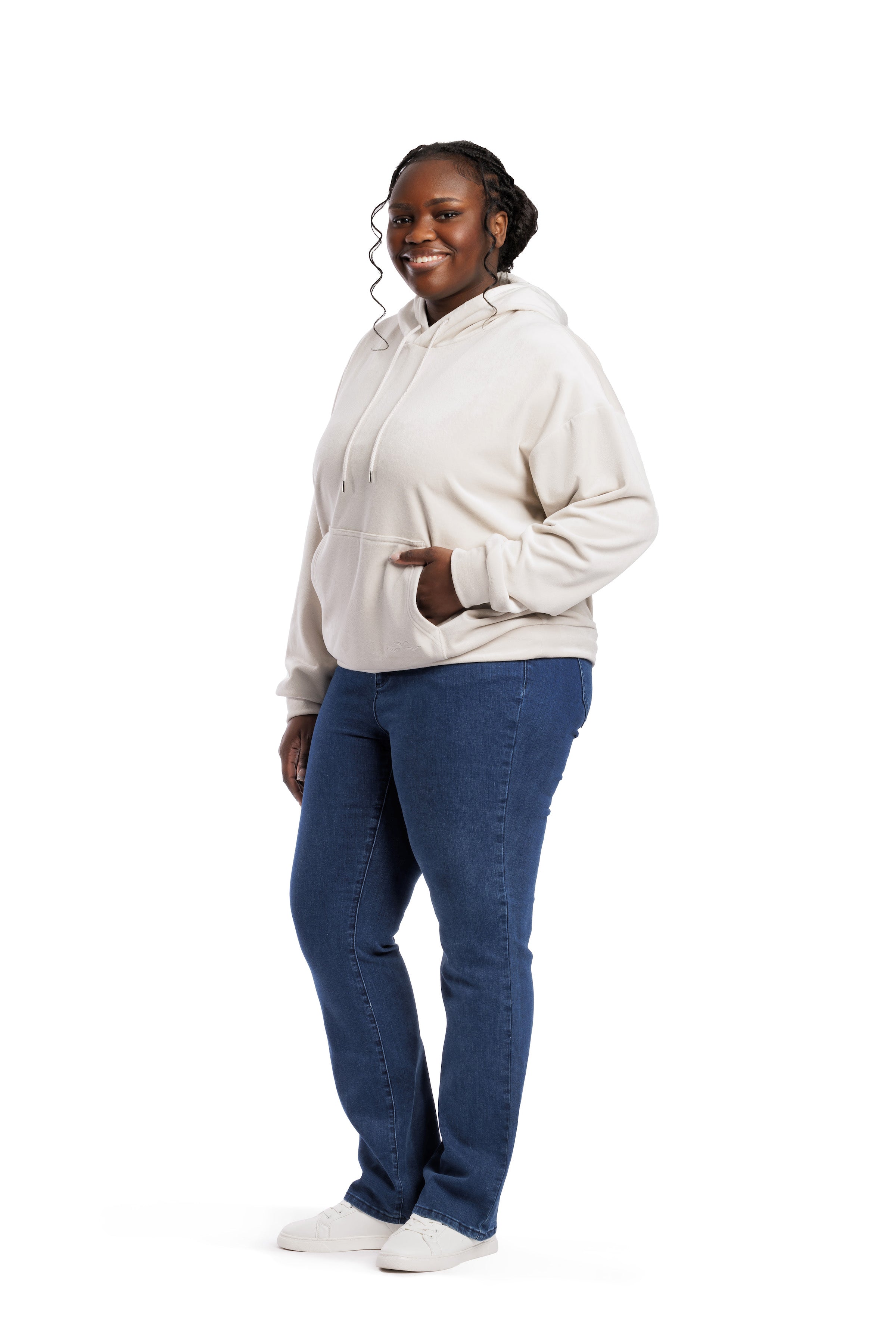 Plus size sale velour hoodie