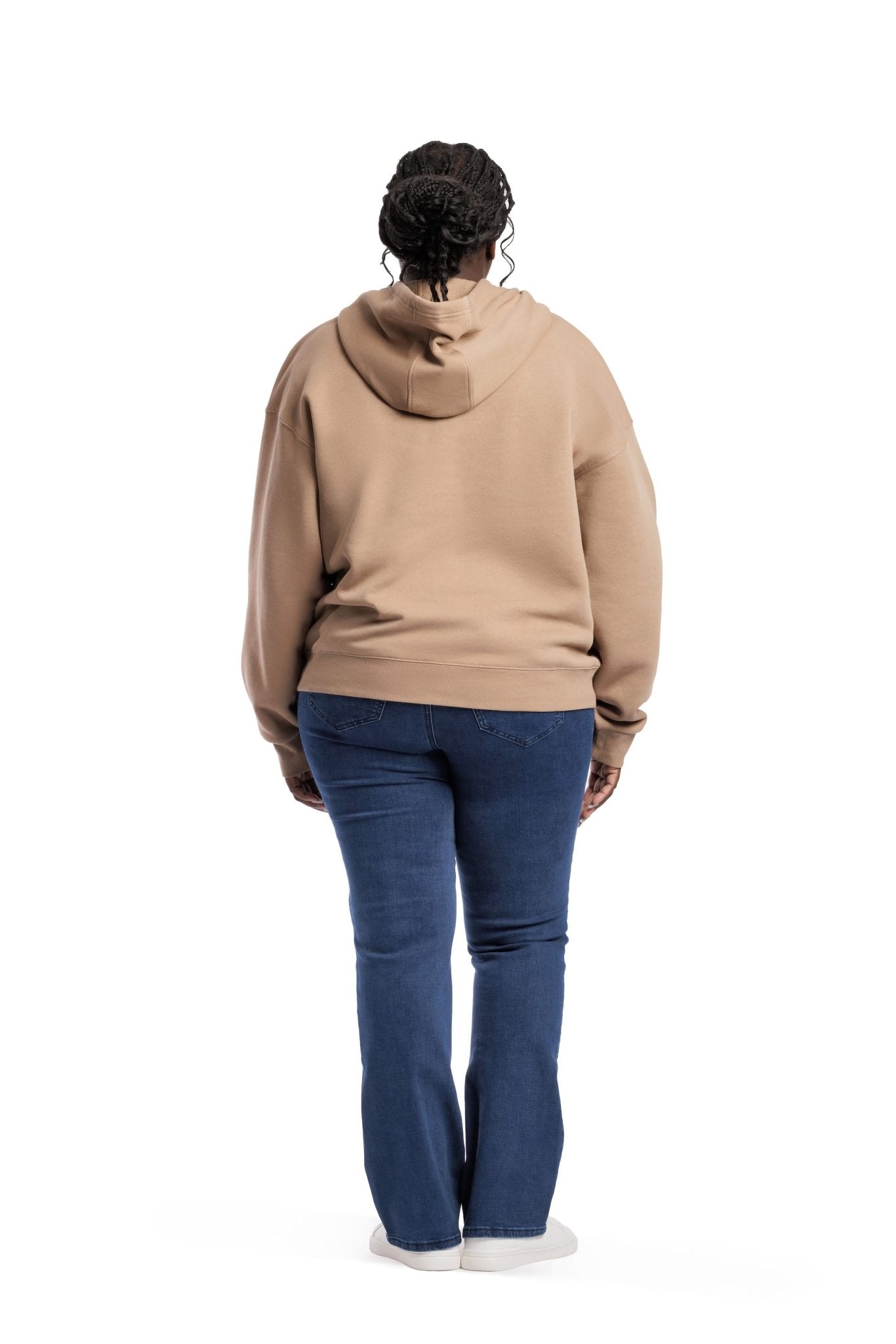 Fleece Oversized Hoodie in Camel - Lazypants
