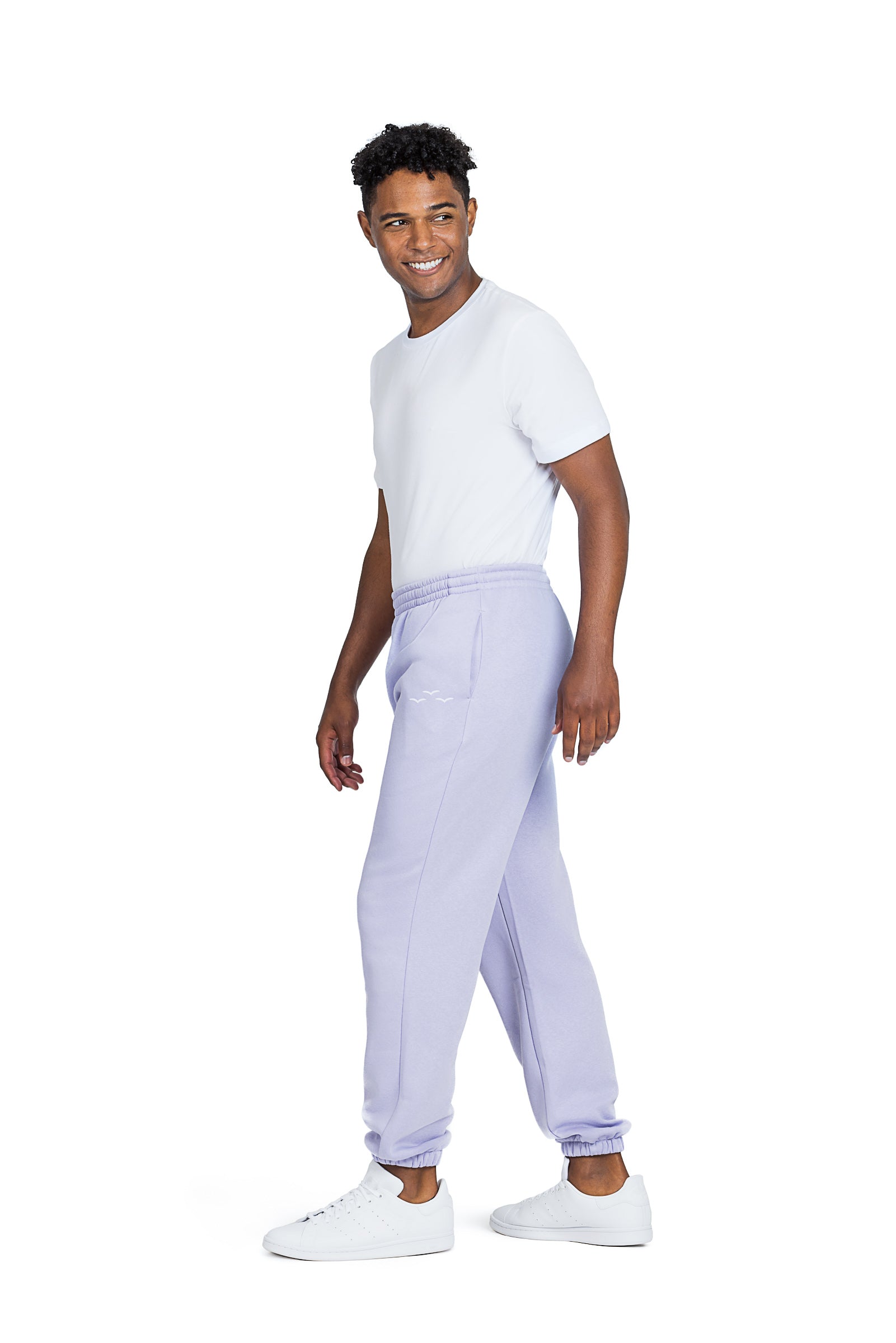 Men's premium fleece relaxed sweatpants in Lavender