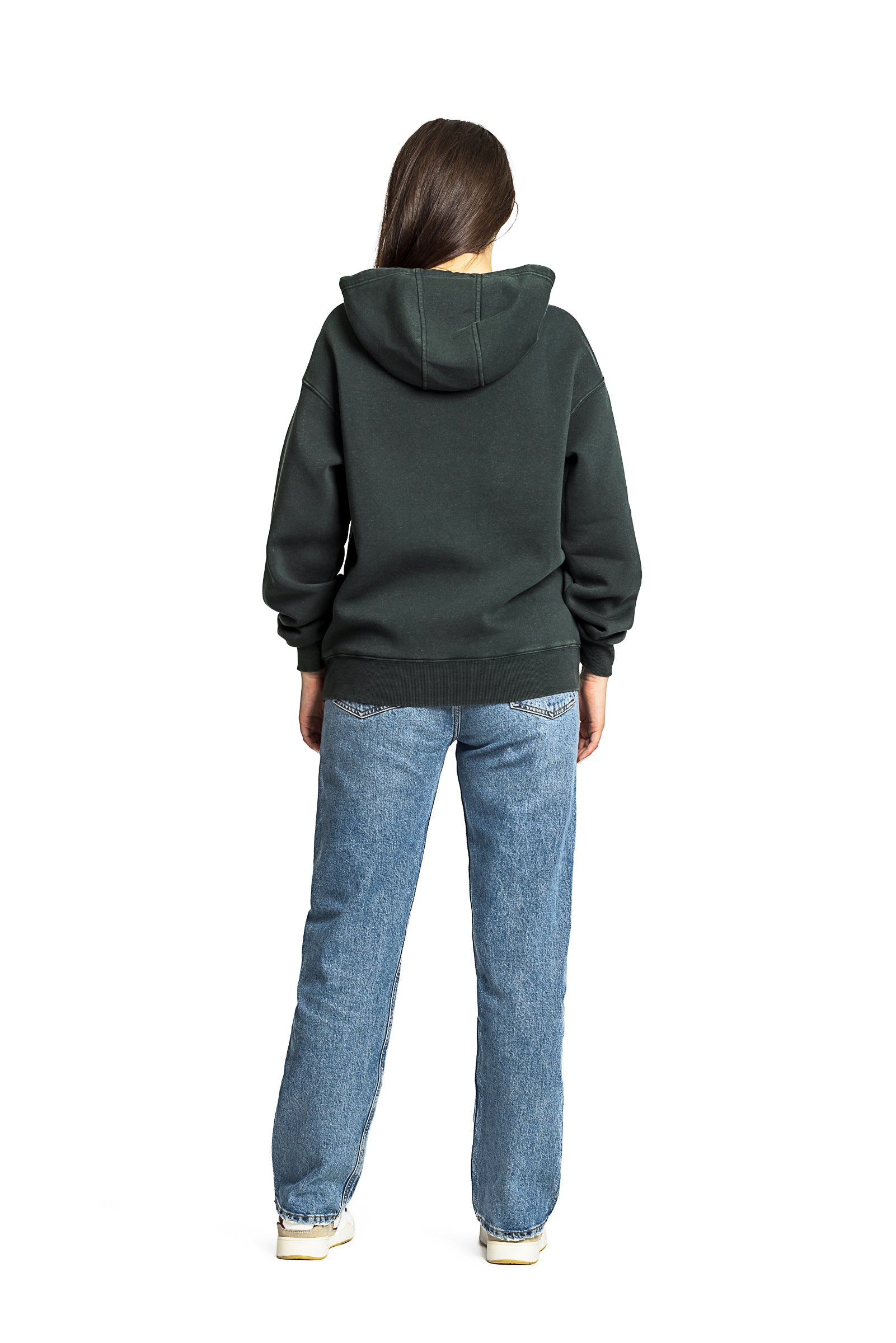 Chlo Relaxed Fit Hoodie in Vintage Midnight Green