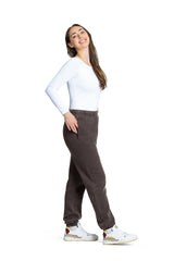 Pantalon de survêtement décontracté Nova premium en polaire olive