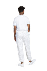 Jogger pour homme en camouflage blanc