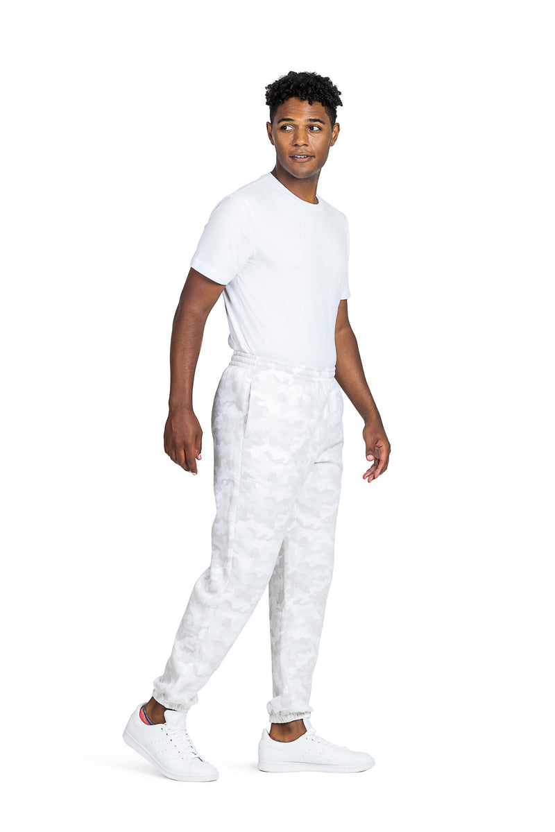 Jogger pour homme en camouflage blanc