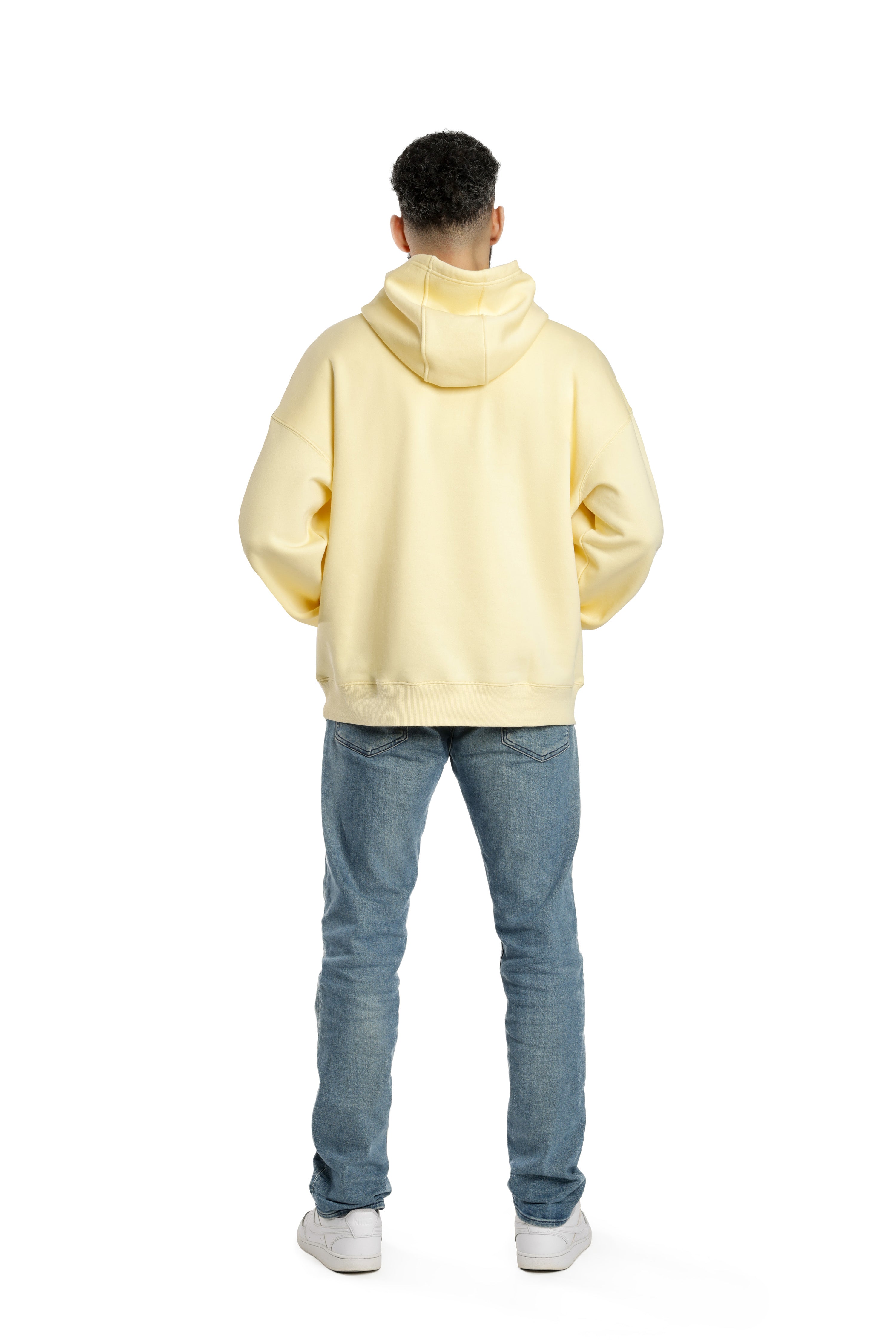 Men's Relaxed Fit Hoodie in banana yellow