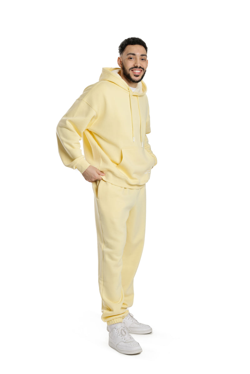 Men's Sweatsuit Set in banana yellow