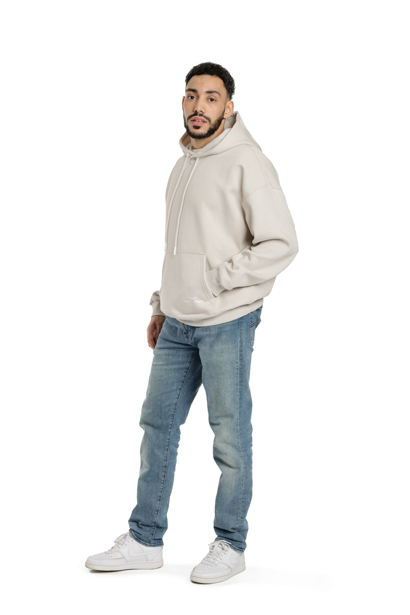 Men's hoodie in bone