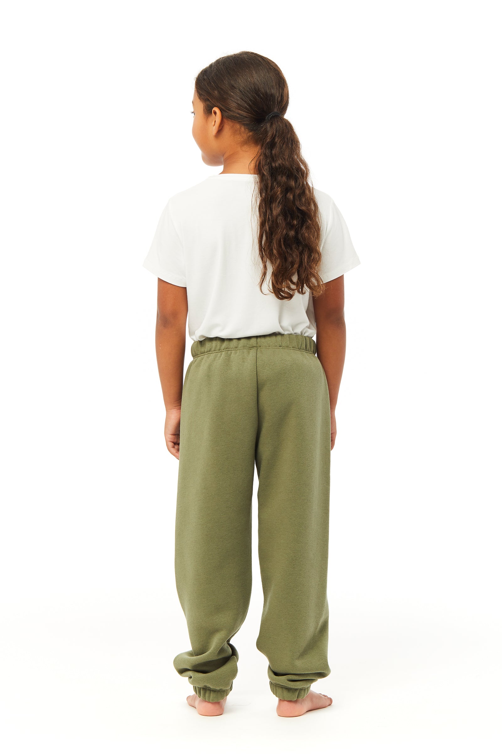 Pantalon de survêtement en molleton pour enfants Niki olive