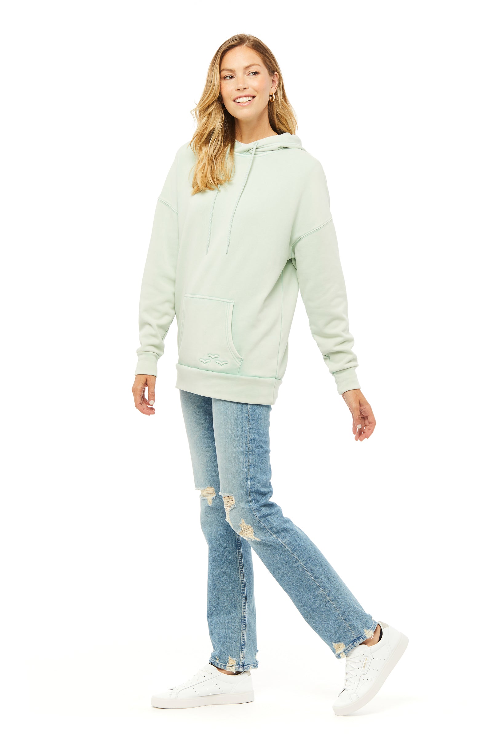 Cooper Exclusive Ultra-Soft Boyfriend Hoodie in Vintage Mint