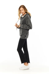 Chlo Ultra-Soft relaxed fit hoodie in vintage black