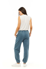 Pantalon de survêtement décontracté Nova premium en molleton bleu vintage