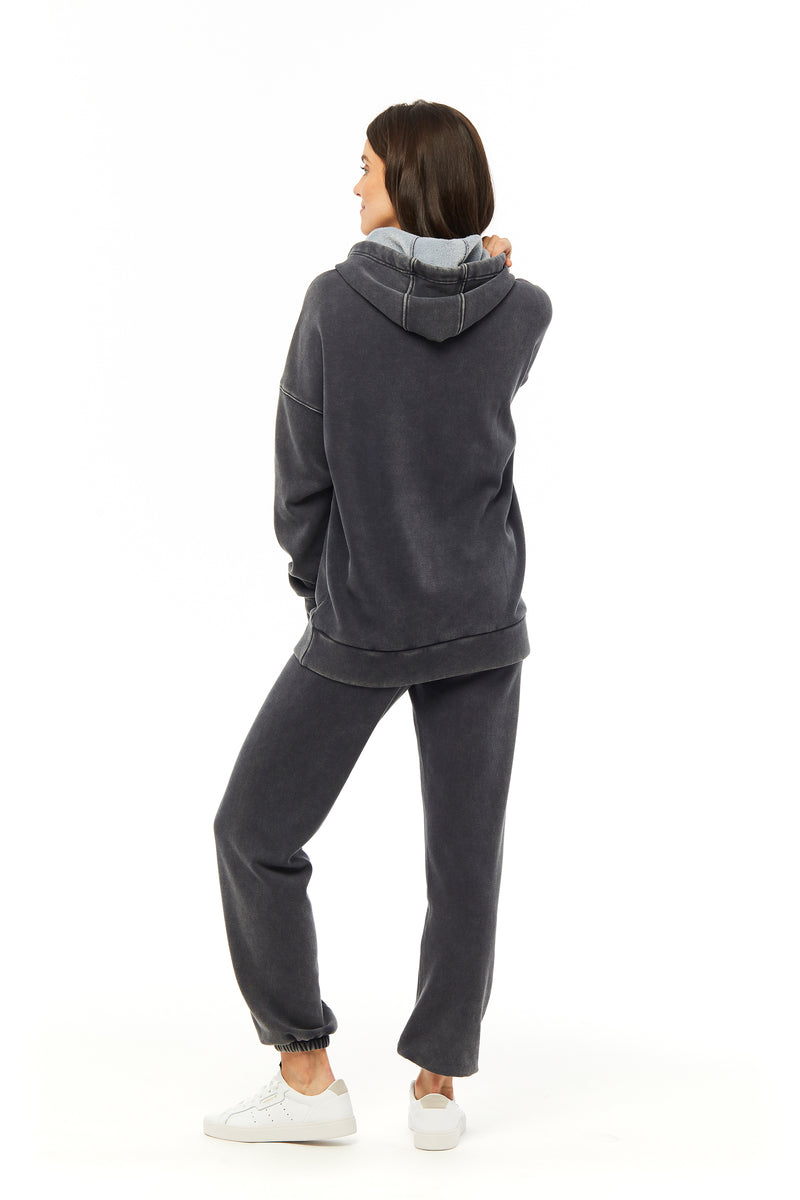 Niki + Cooper Exclusive Ultra-Soft Sweatsuit Set In Vintage Navy