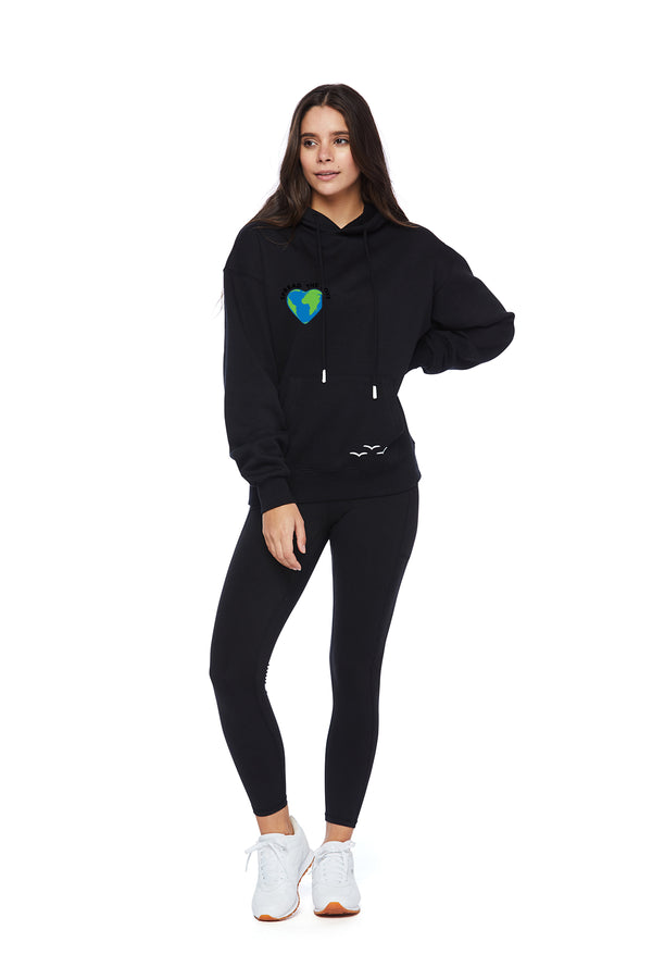 Chloe Earth Day Hoodie in Black from Lazypants - always a great buy at a reasonable price.