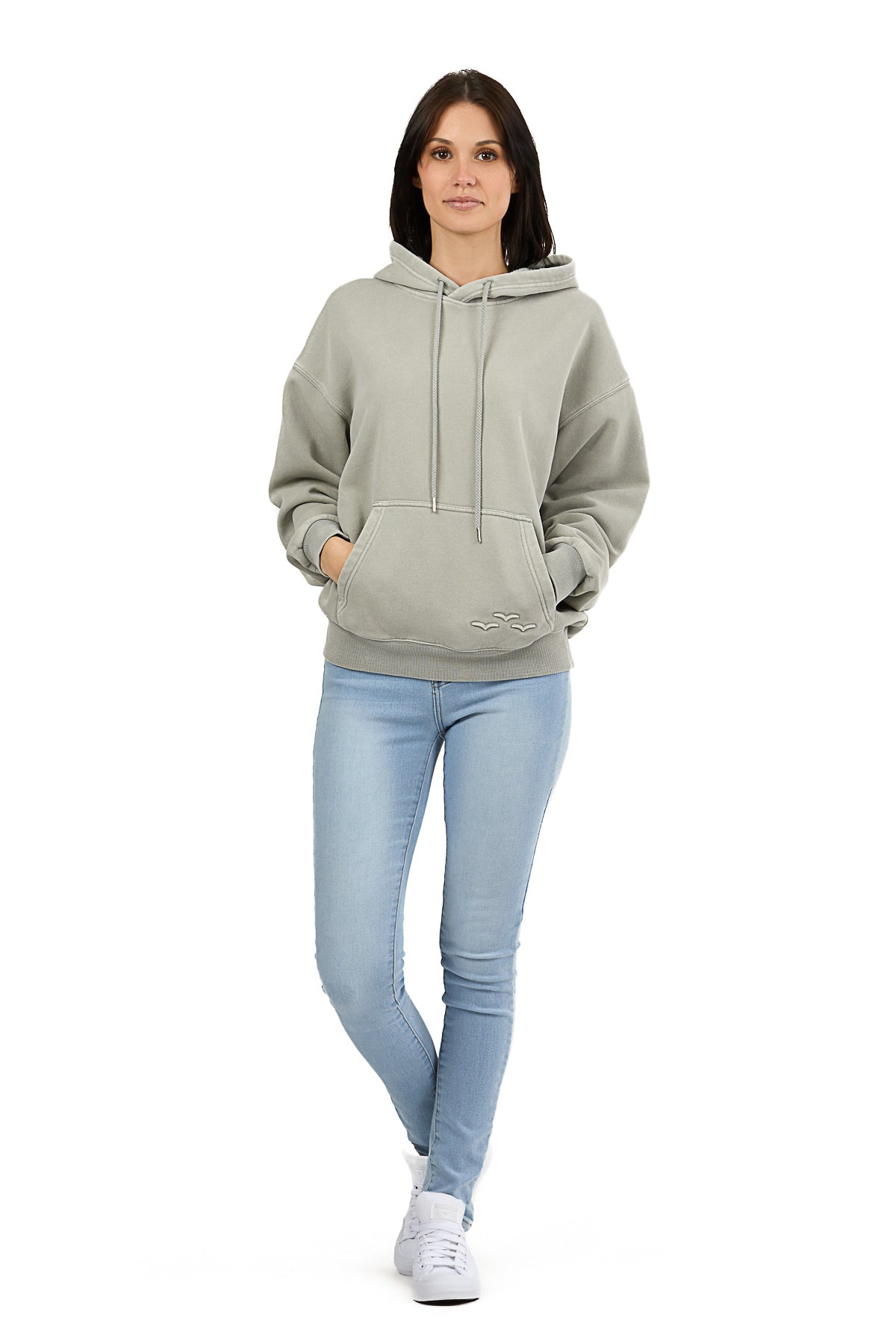 Chlo Relaxed Fit Hoodie in Vintage Pearl Grey