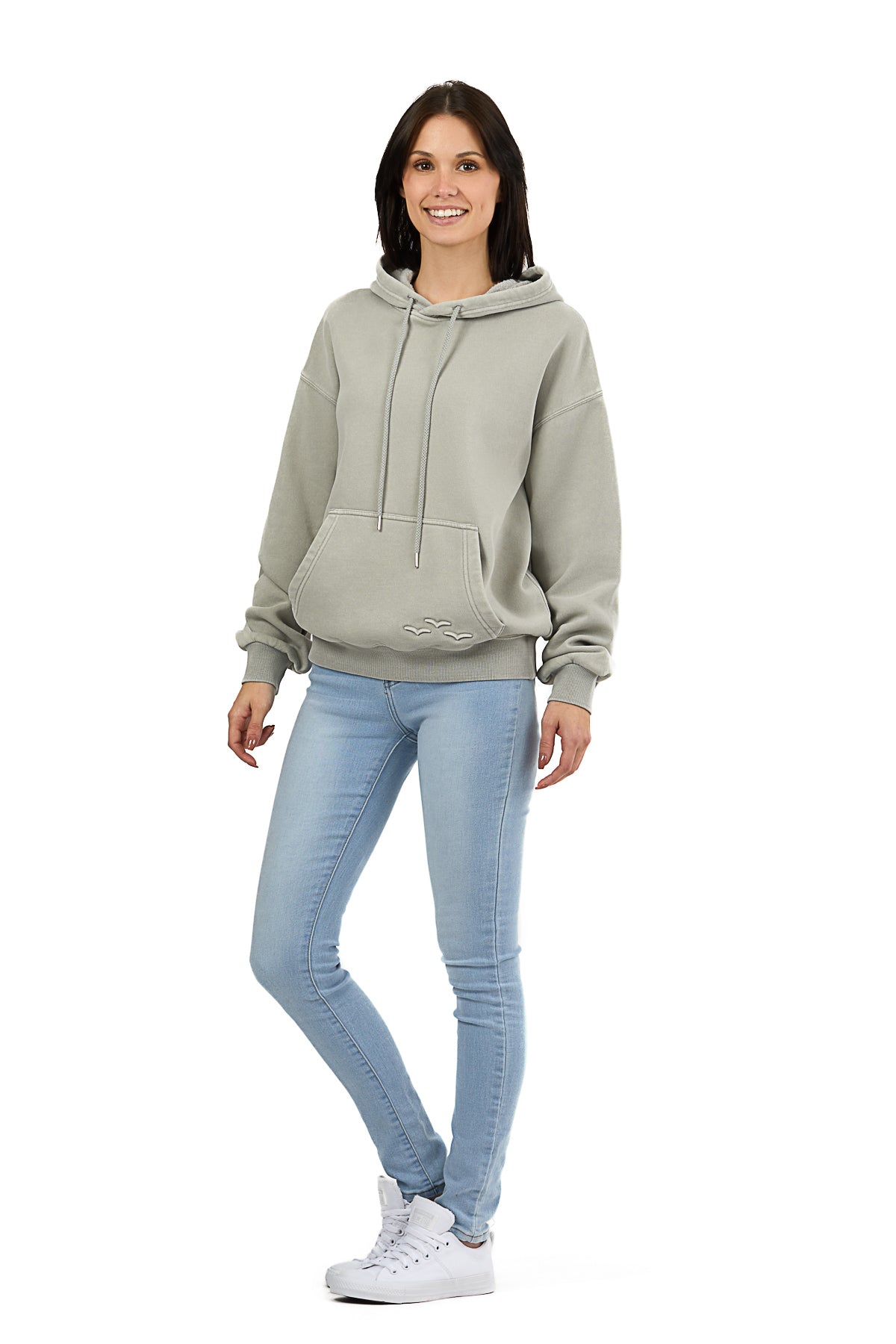 Chlo Relaxed Fit Hoodie in Vintage Pearl Grey