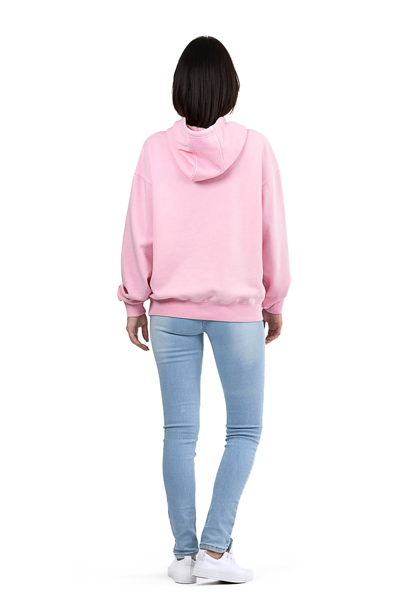 Chlo Relaxed Fit Hoodie in Vintage Bubble Gum Pink