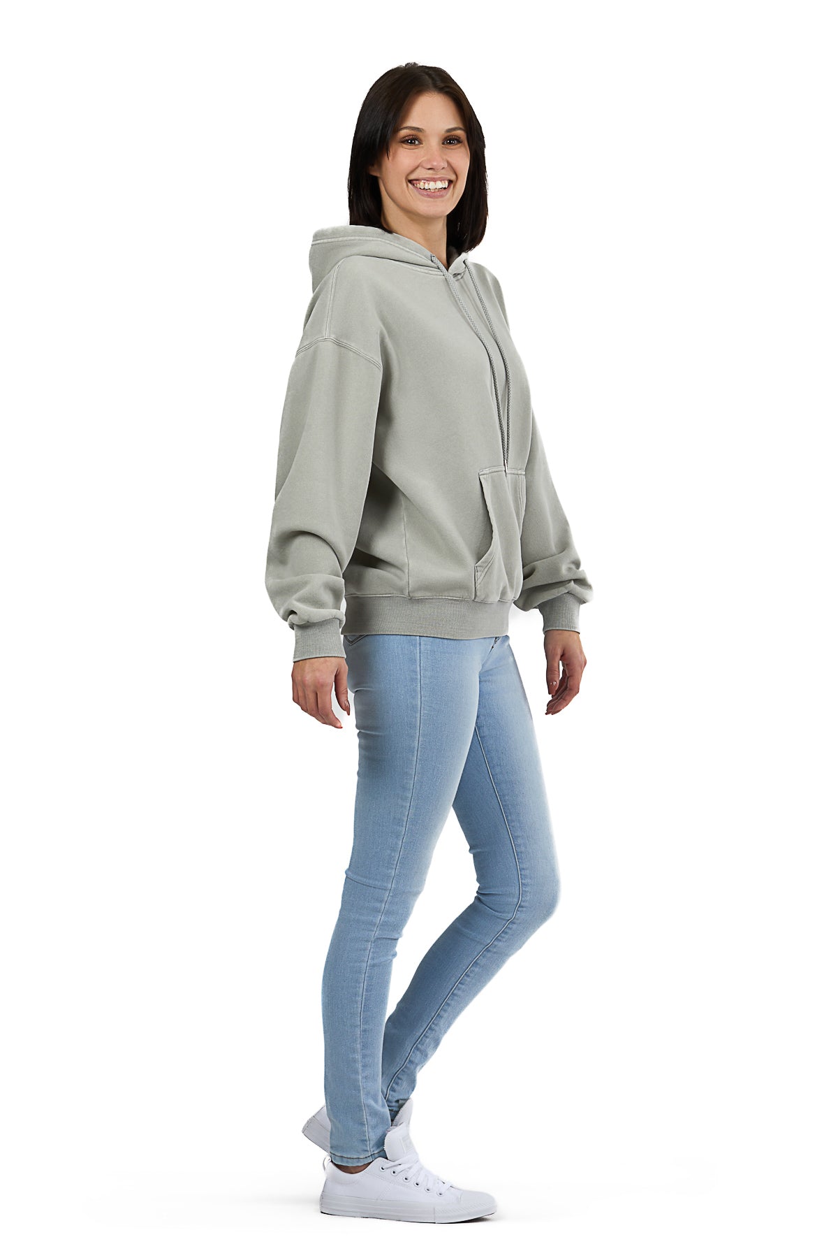 Chlo Relaxed Fit Hoodie in Vintage Pearl Grey