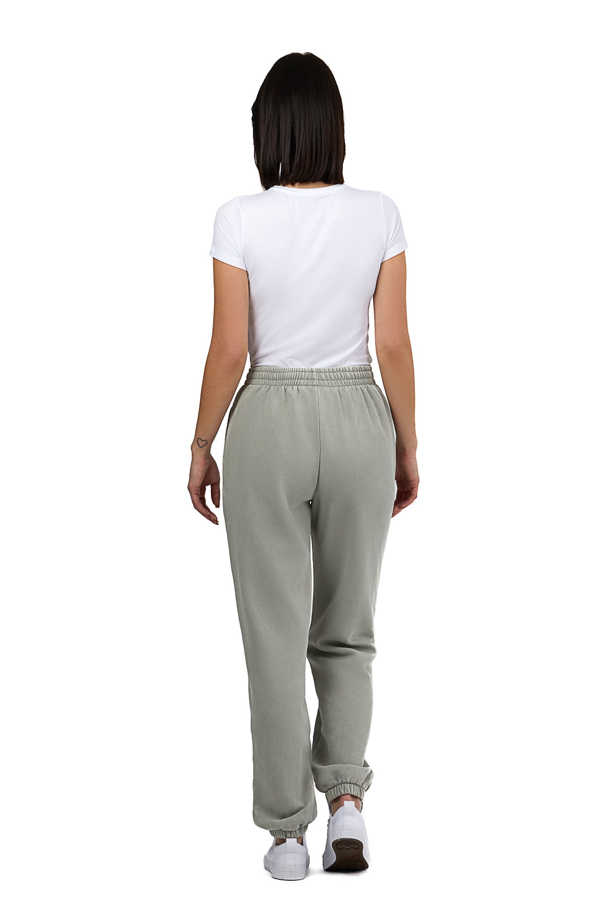 Nova Premium Fleece relaxed sweatpants in vintage pearl grey