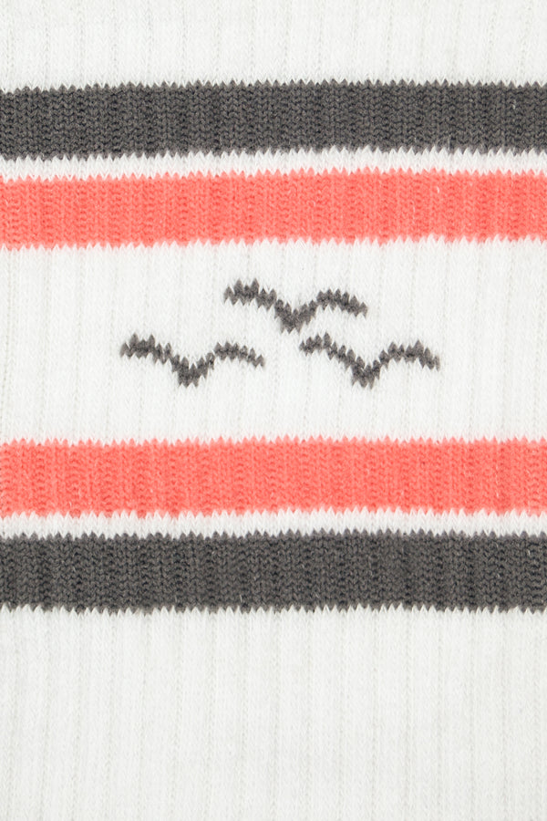 Rib sock with jacquard stripes