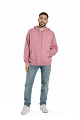 men's relaxed fit hoodie in orchid pink