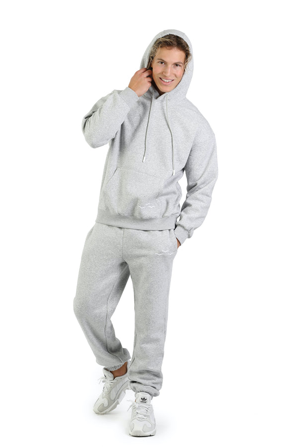 Men's sweatsuit set in Classic Grey from Lazypants - always a great buy at a reasonable price.
