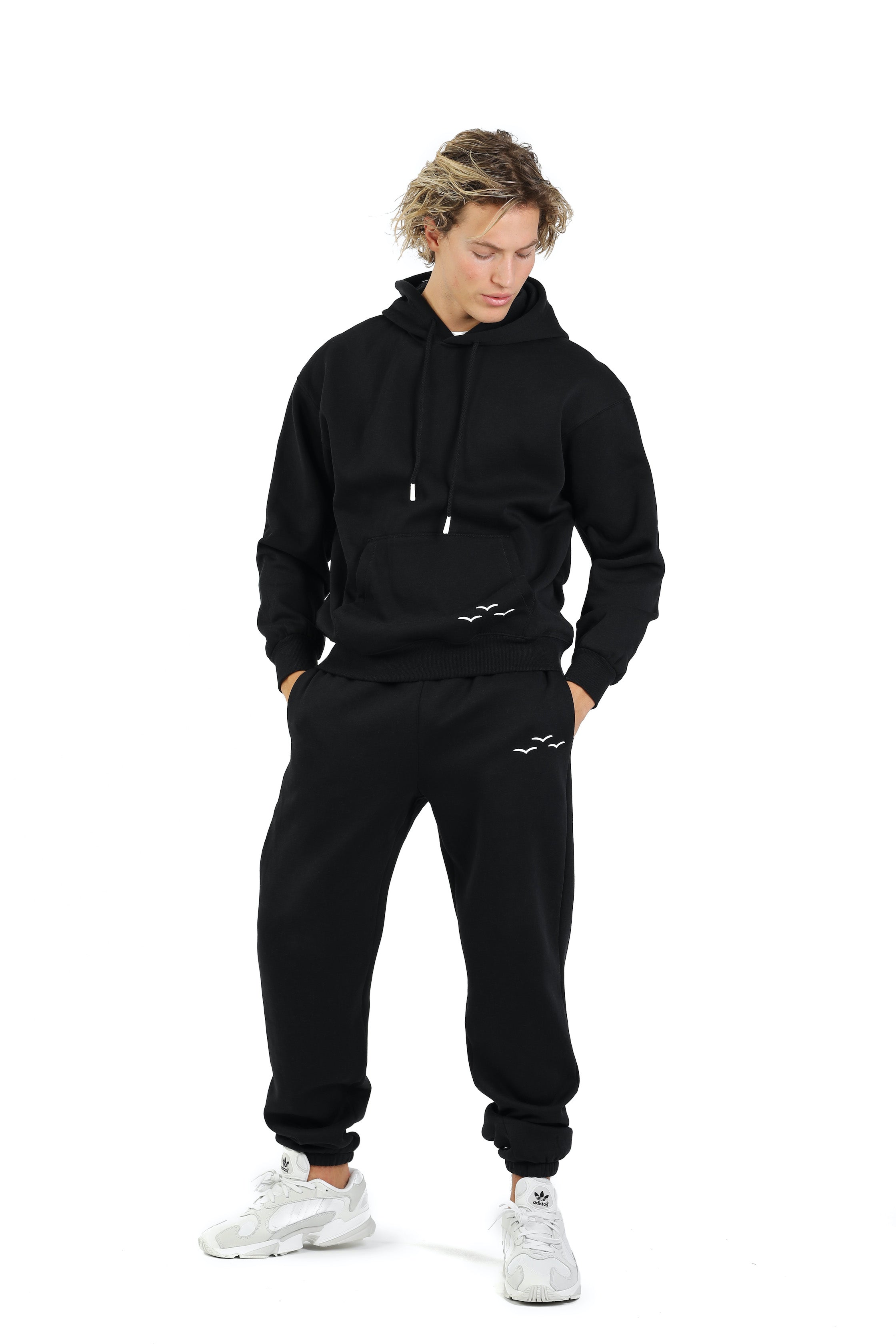 Men's sweatsuit set in black from Lazypants - always a great buy at a reasonable price.