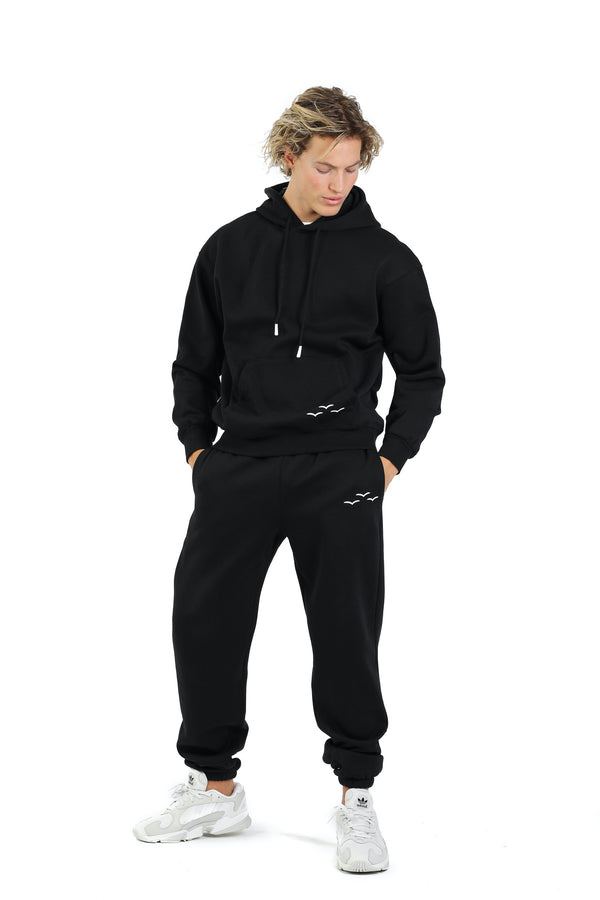 Men's sweatsuit set in black from Lazypants - always a great buy at a reasonable price.