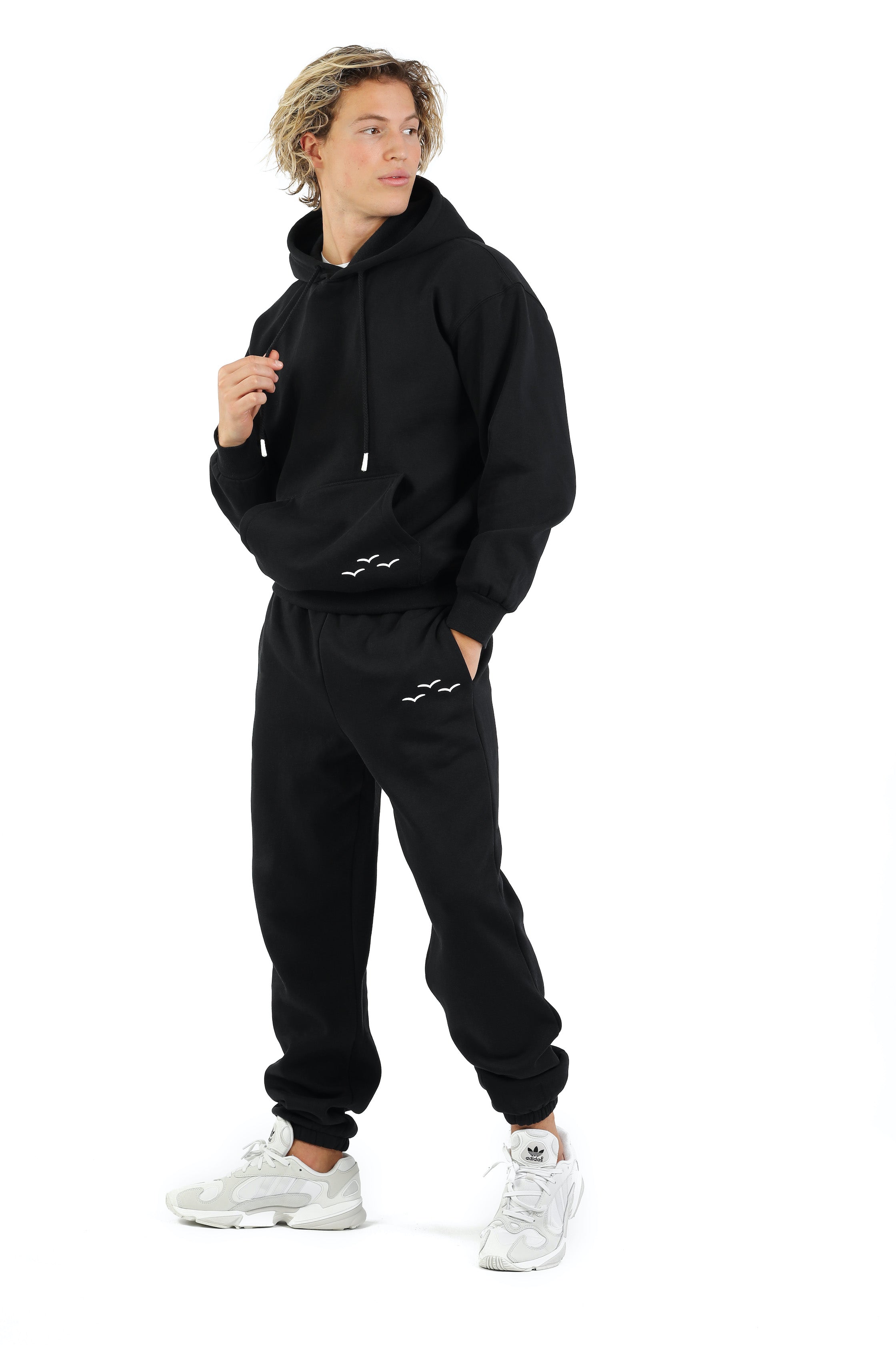 Men's sweatsuit set in black from Lazypants - always a great buy at a reasonable price.