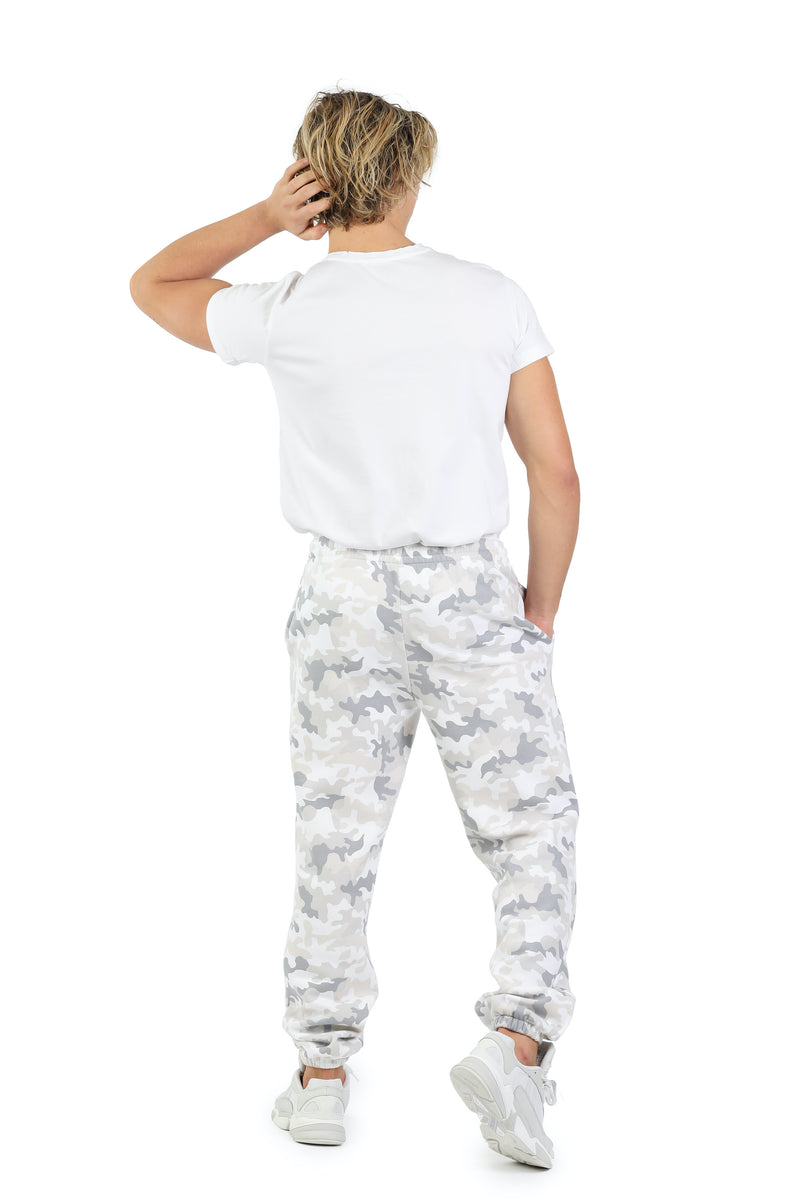 Men's jogger in White camo from Lazypants - always a great buy at a reasonable price.