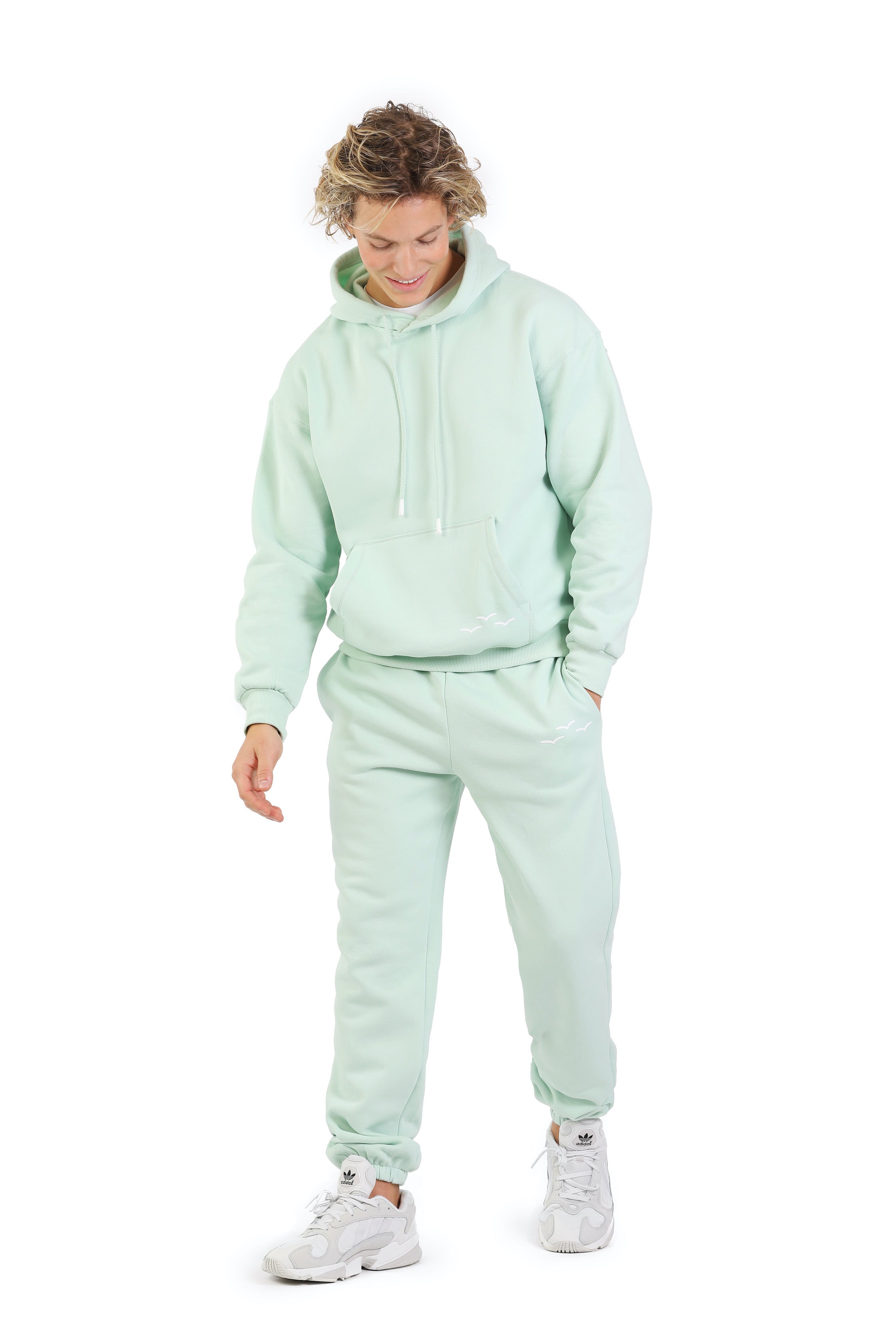 Men's sweatsuit set in Mint from Lazypants - always a great buy at a reasonable price.