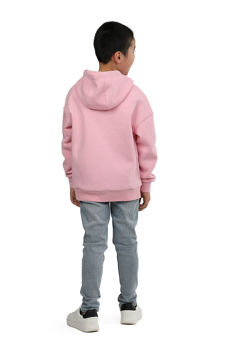 Sweat à capuche Cooper rose pétale pour enfant