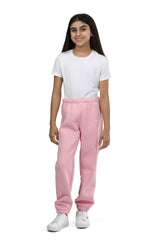 Niki kids fleece sweatpants in bubble gum pink