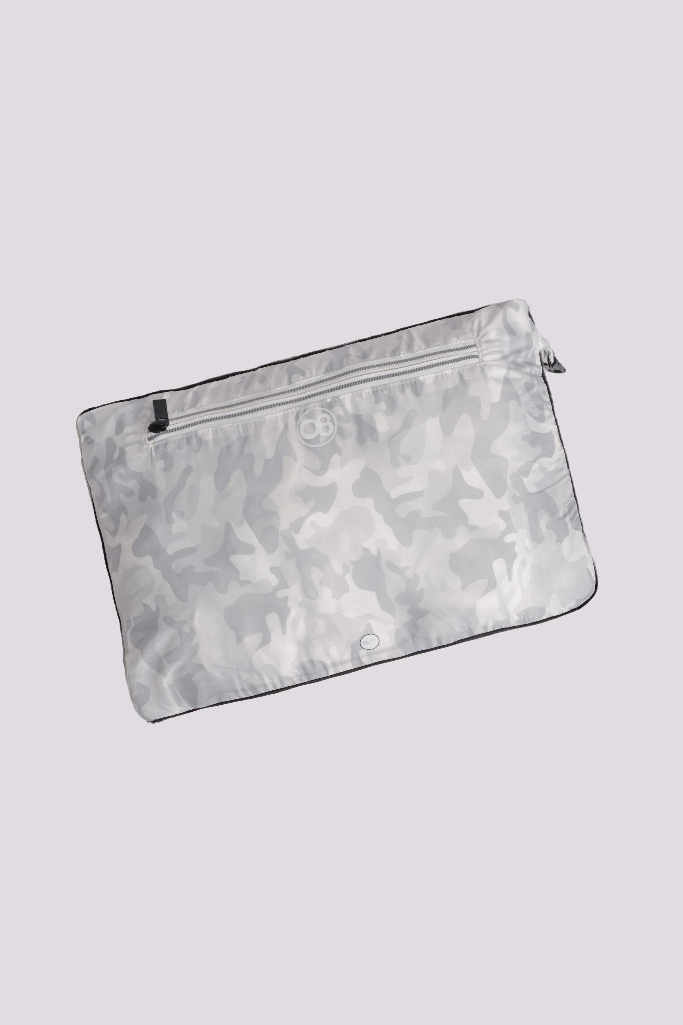 Women's packable puffer jacket in white camo - Lazypants