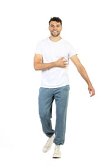Men’s Premium Fleece Sweatpants in Vintage Blue